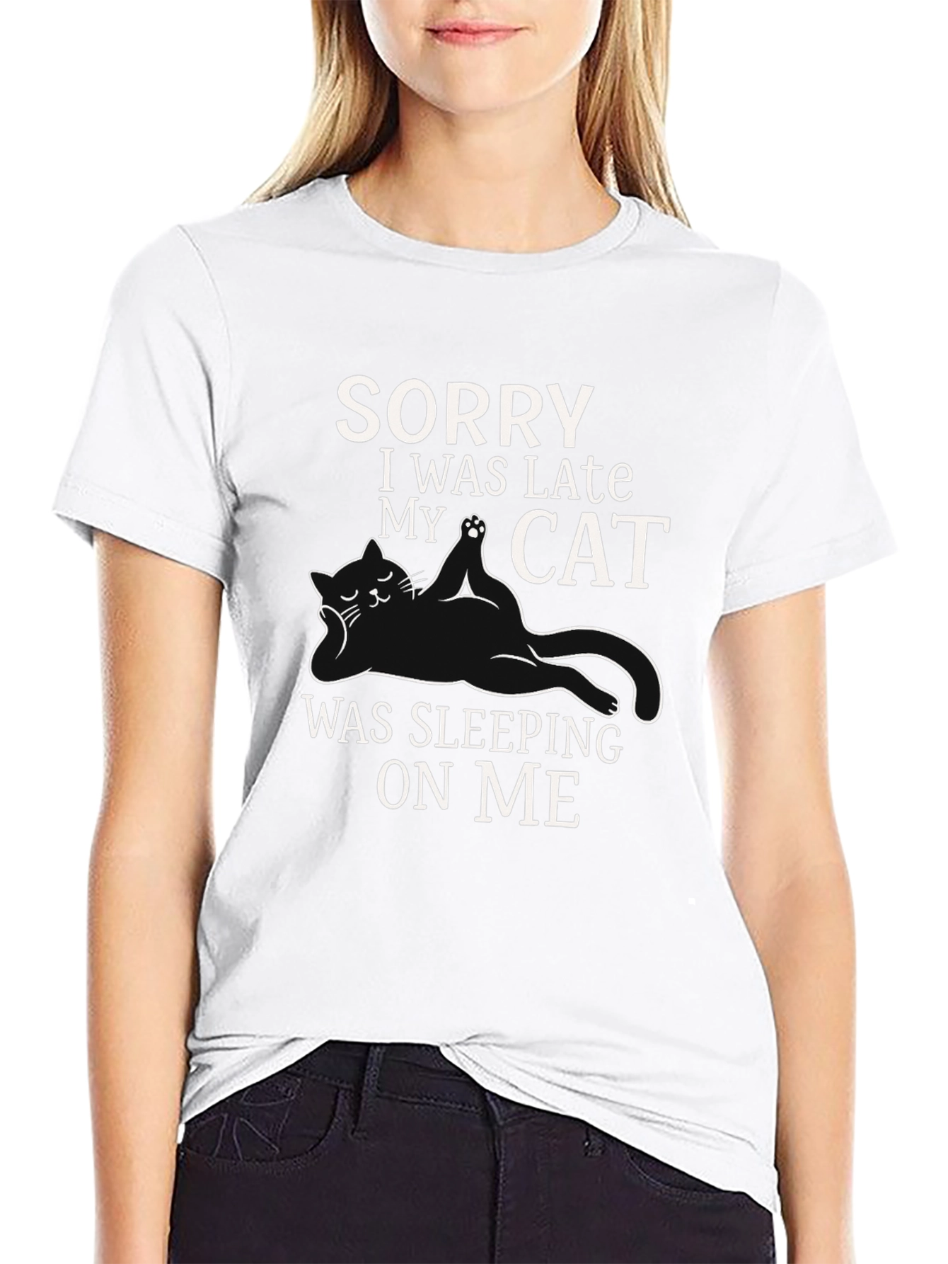 Sorry I Was Late Cat T-Shirt