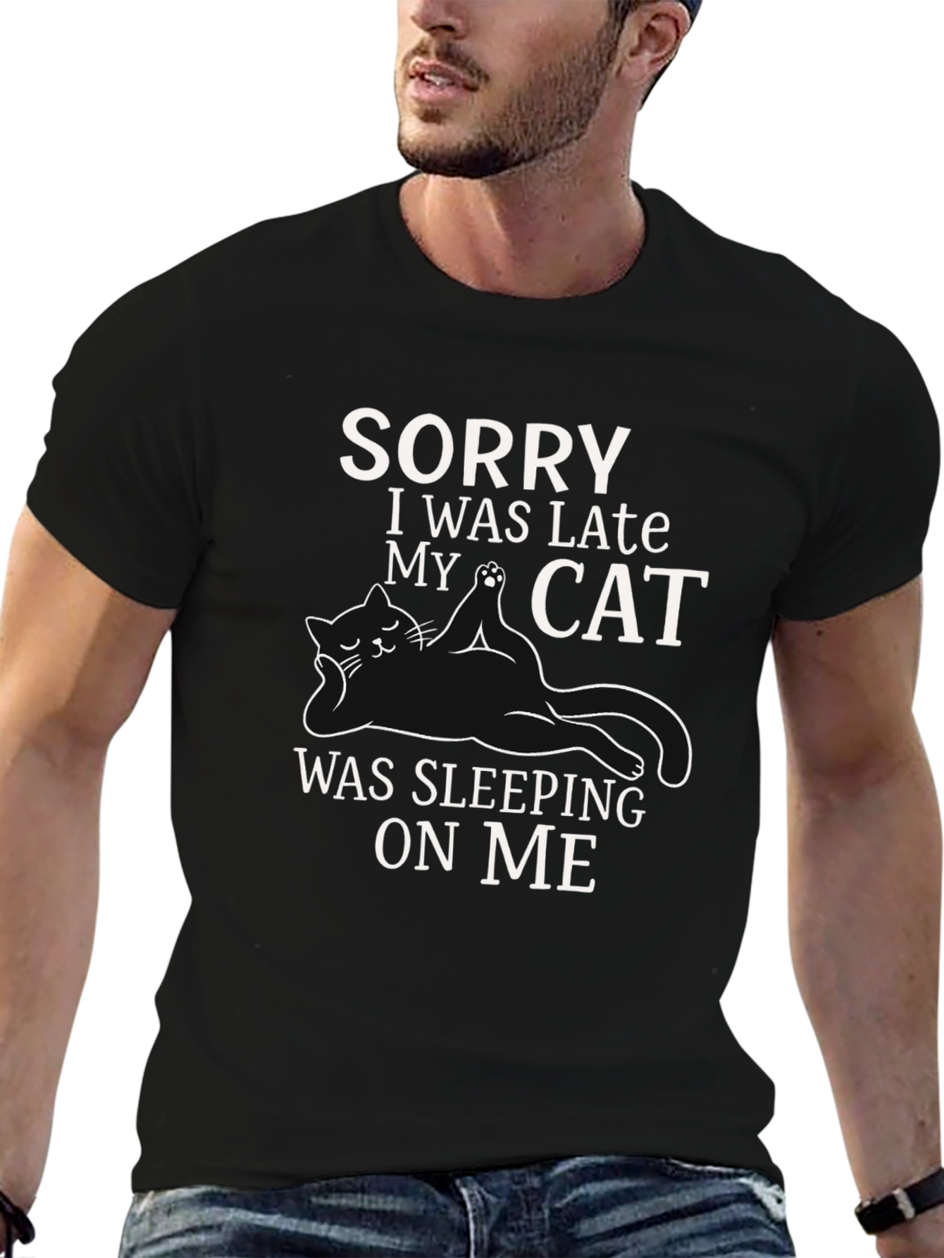 Sorry I Was Late Cat T-Shirt