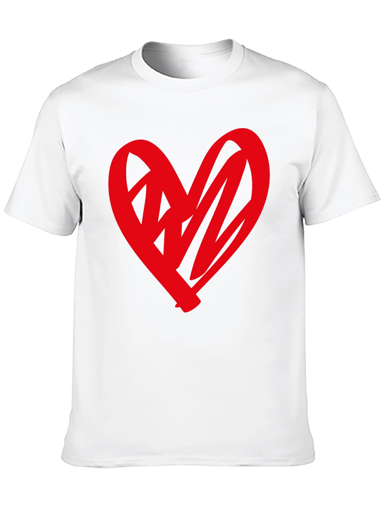 Heart Graphic Black T-Shirt - Stylish Casual Wear