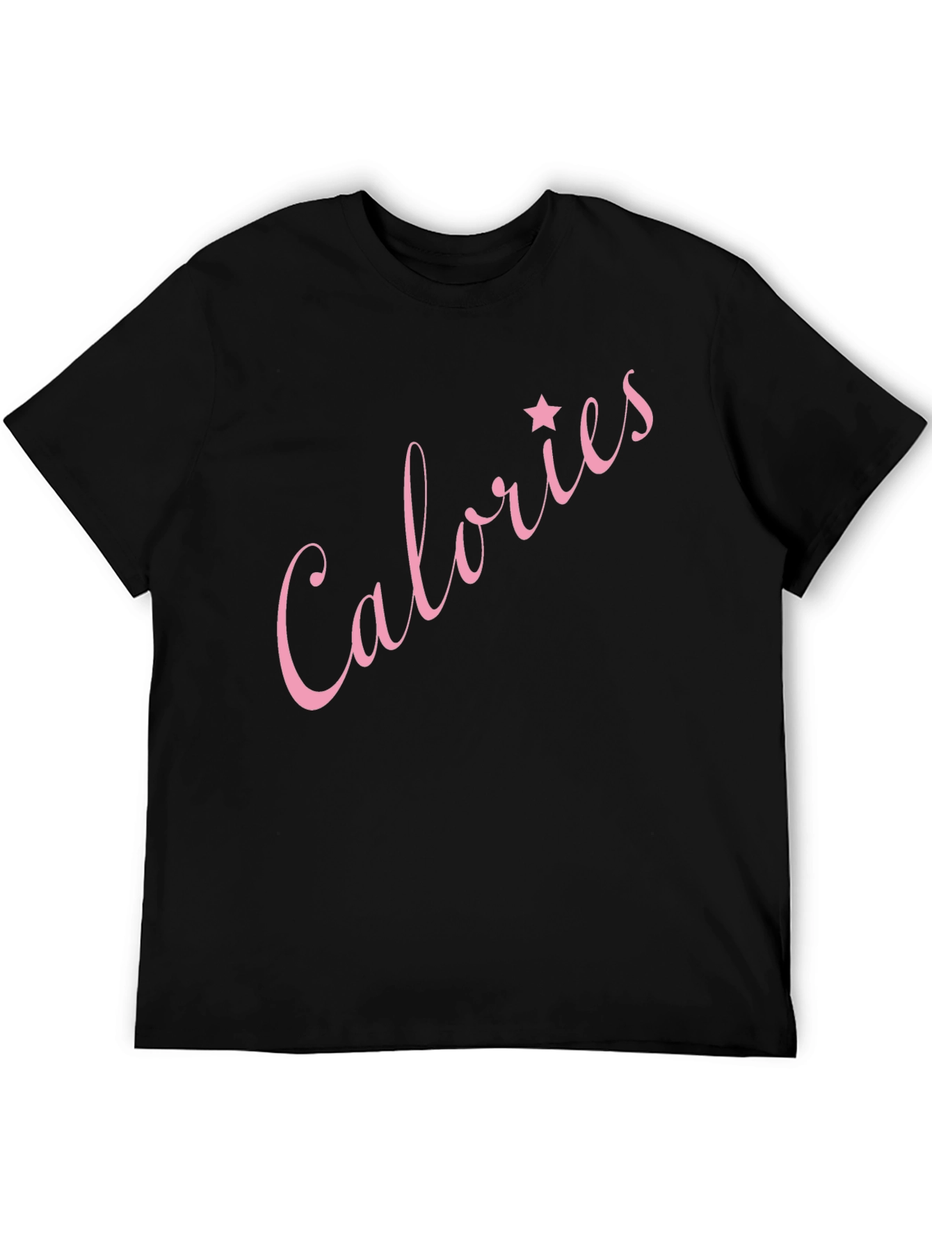 Calories Star Graphic Black T-Shirt