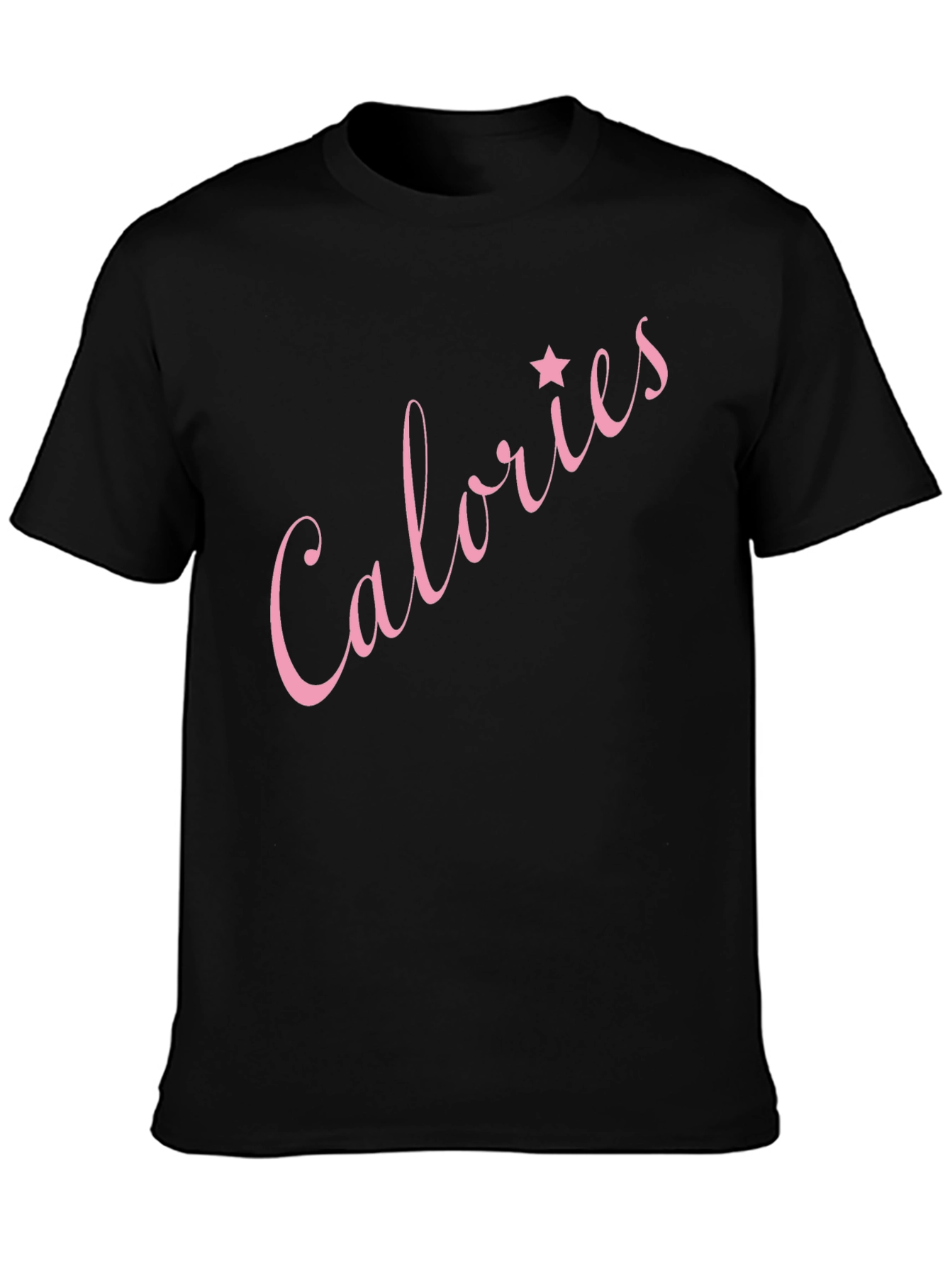 Calories Star Graphic Black T-Shirt