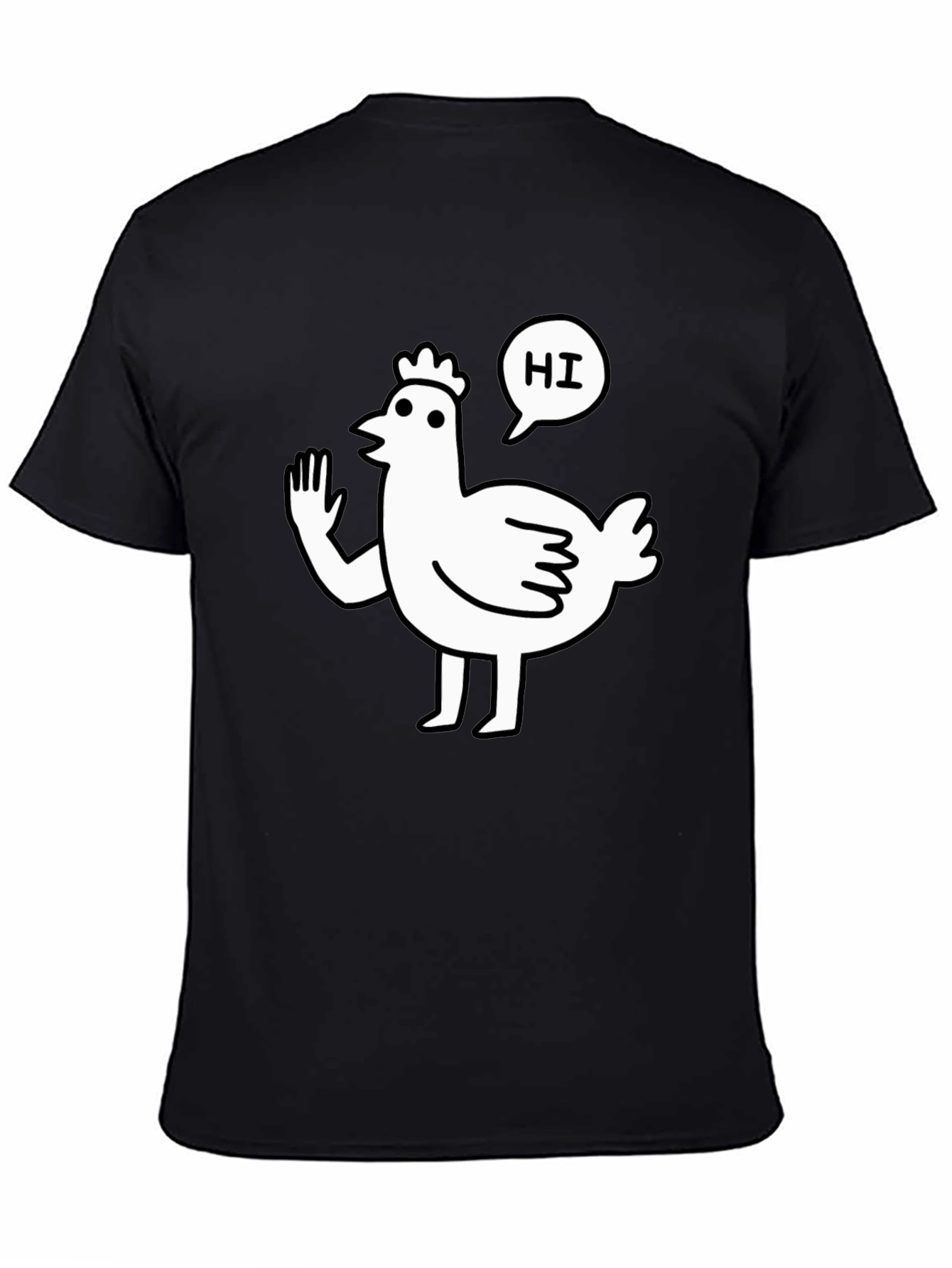 Funny Chicken Waving Hi T-Shirt