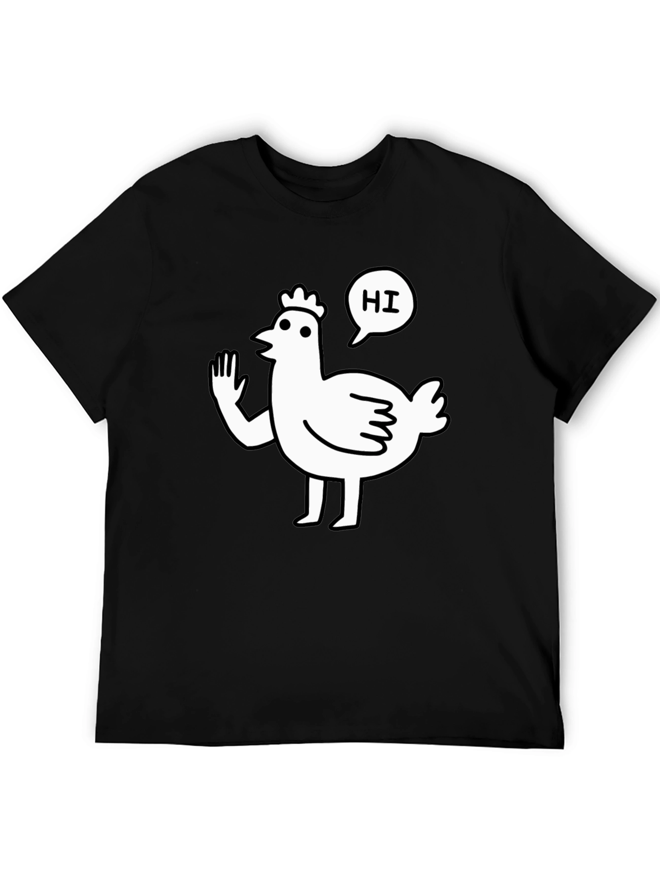 Funny Chicken Waving Hi T-Shirt