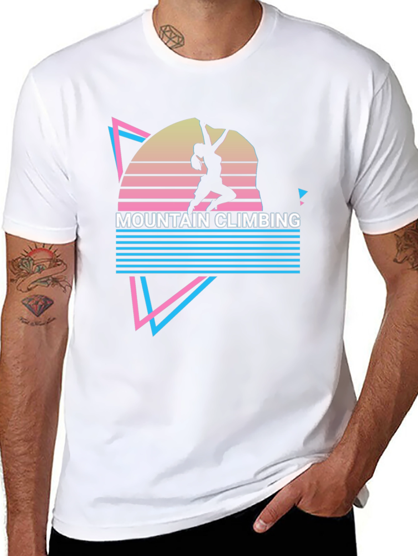 Mountain Climbing Retro T-Shirt