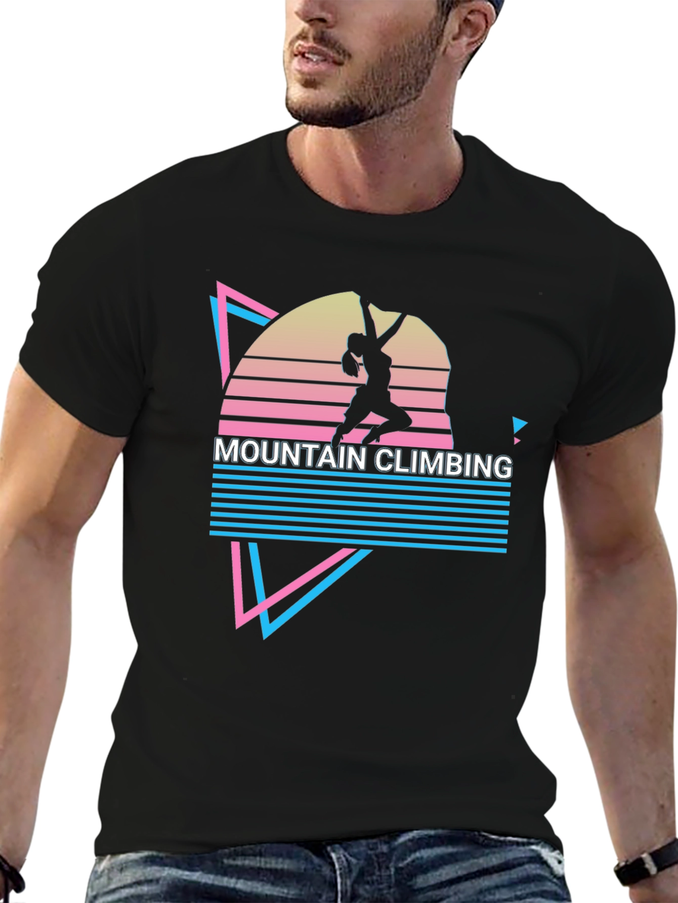 Mountain Climbing Retro T-Shirt