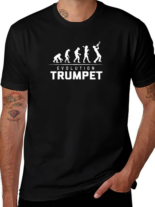 Evolution of Trumpet Player Graphic T-Shirt