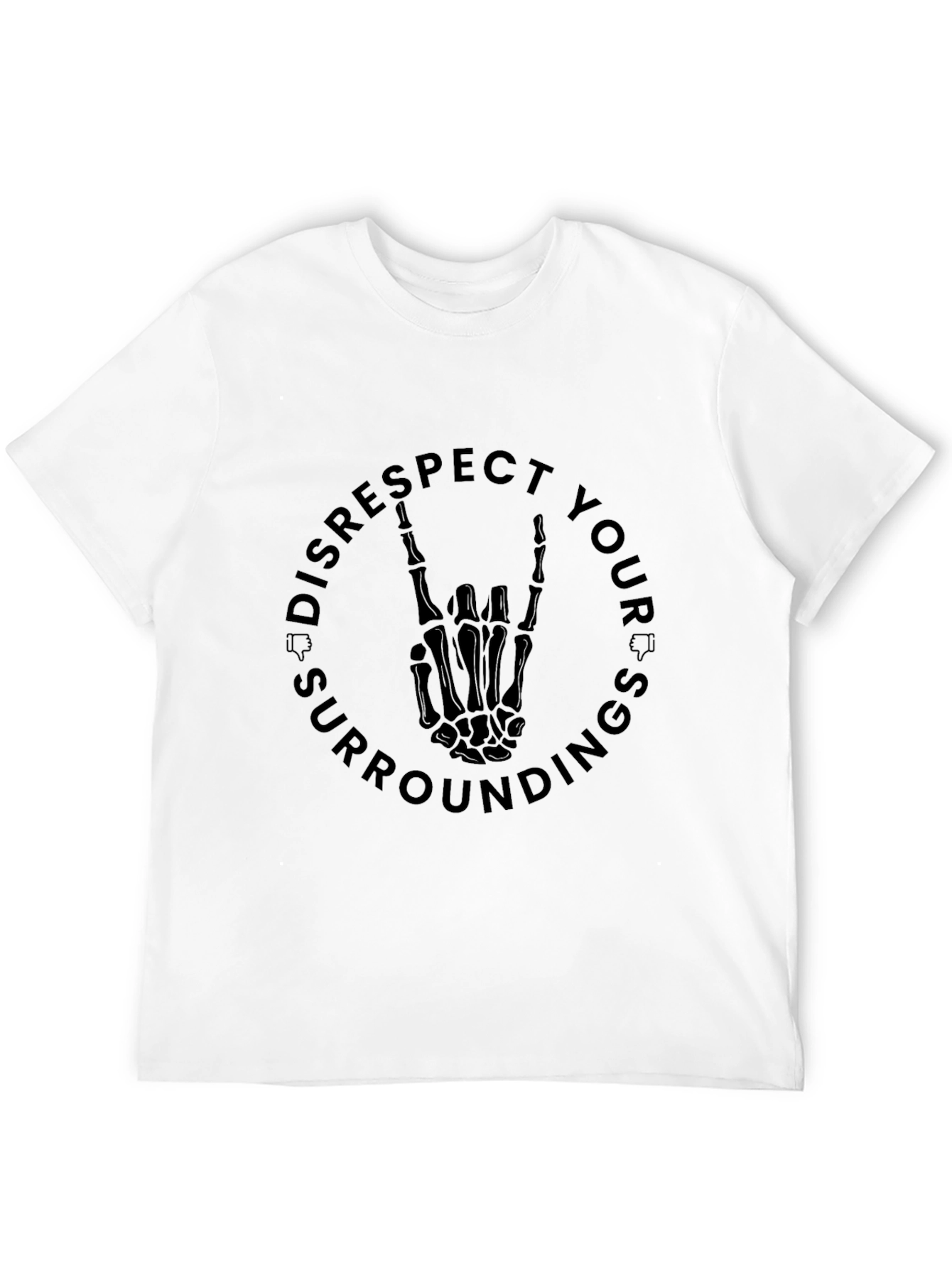 Disrespect Your Surroundings Graphic Tee - Black