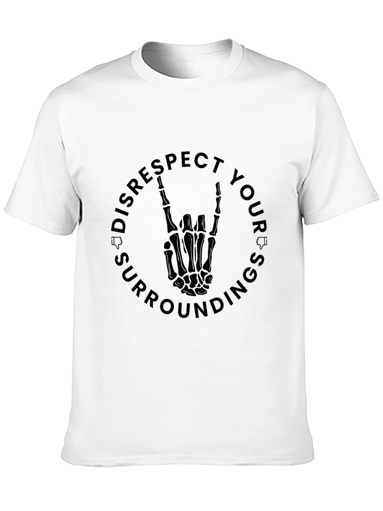 Disrespect Your Surroundings Graphic Tee - Black