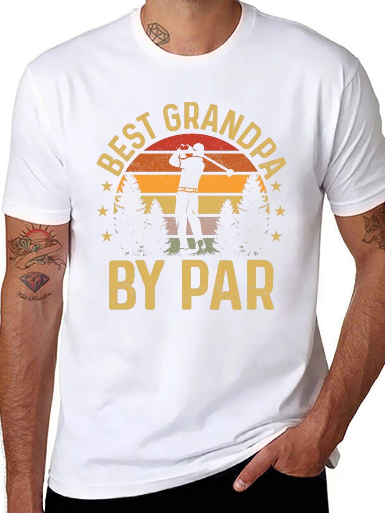 Best Grandpa By Par Golf T-Shirt