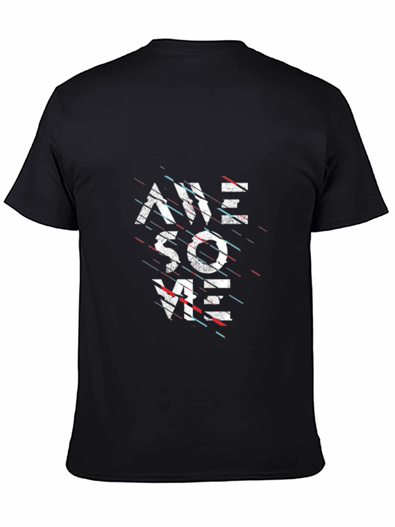 Awesome Graphic Tee - Black Casual T-Shirt
