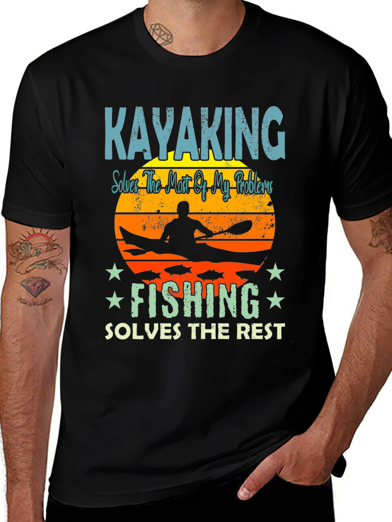 Kayaking & Fishing T-Shirt: Solves My Problems!