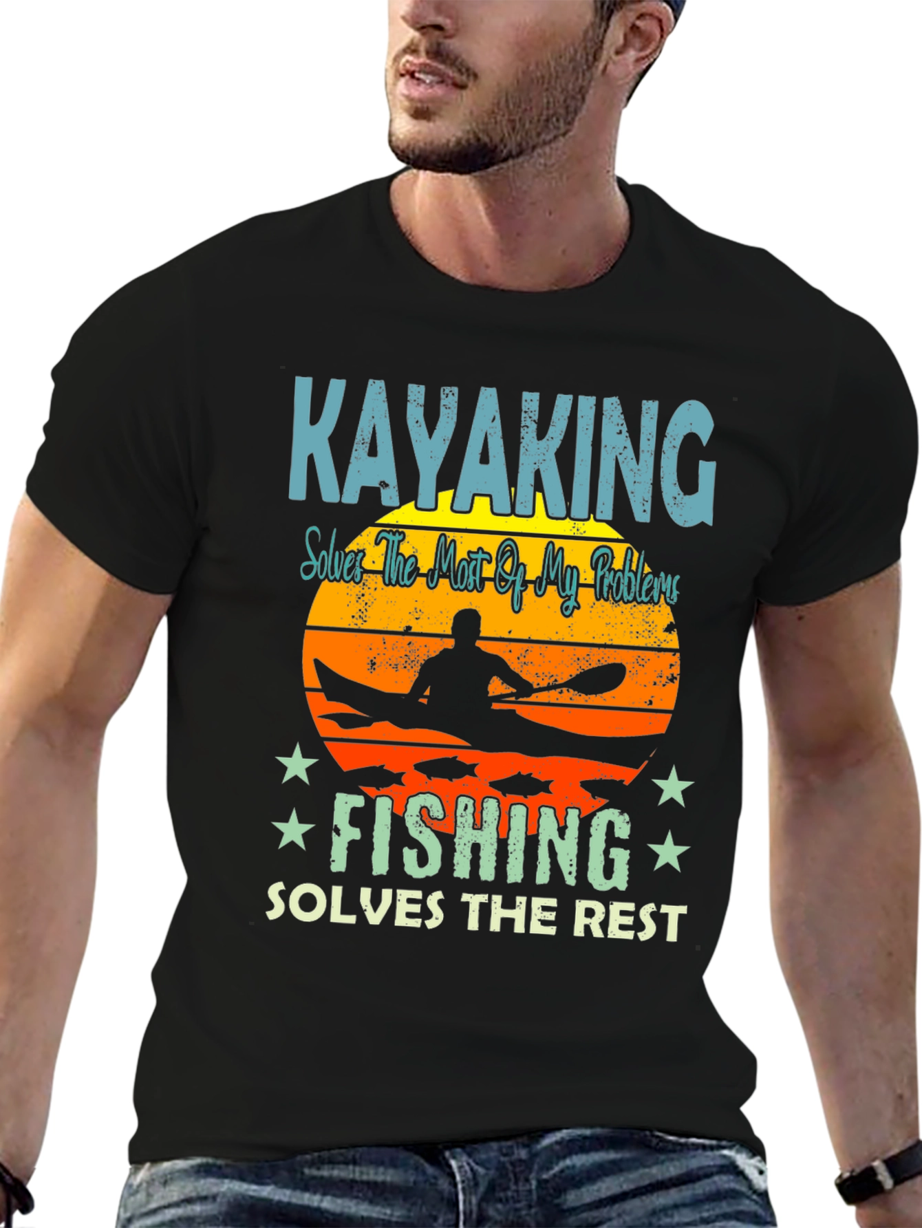Kayaking & Fishing T-Shirt: Solves My Problems!