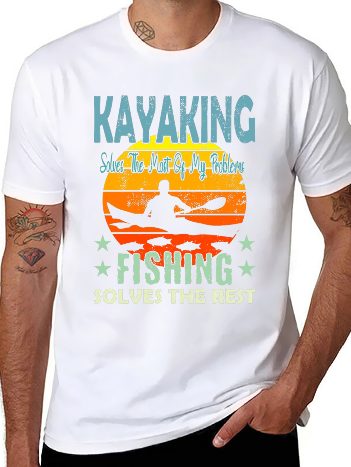 Kayaking & Fishing T-Shirt: Solves My Problems!