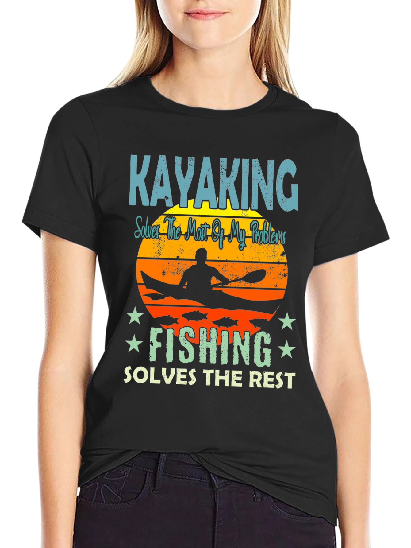Kayaking & Fishing T-Shirt: Solves My Problems!