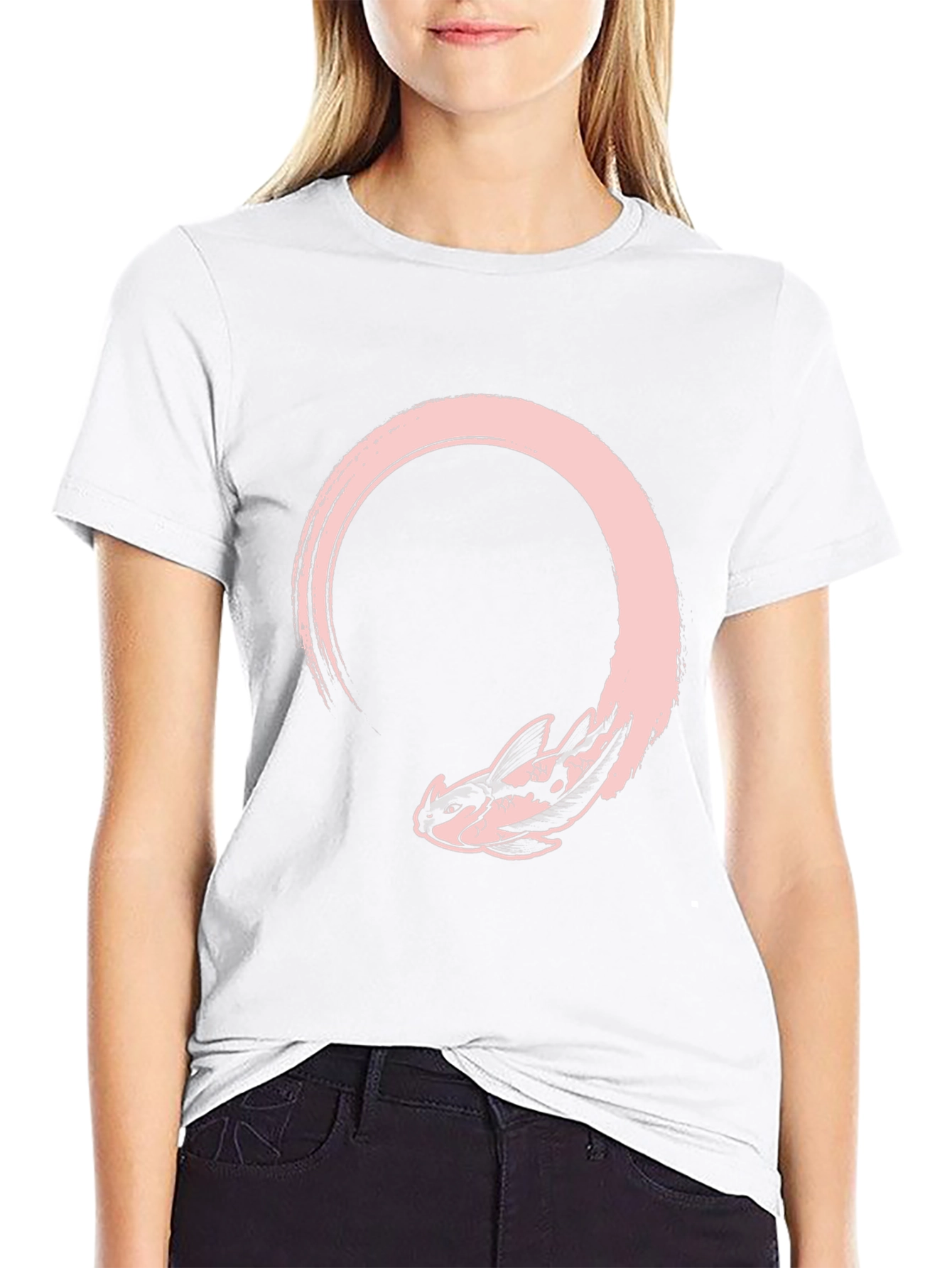 Dragon Circle Graphic Tee - Black Cotton Comfort