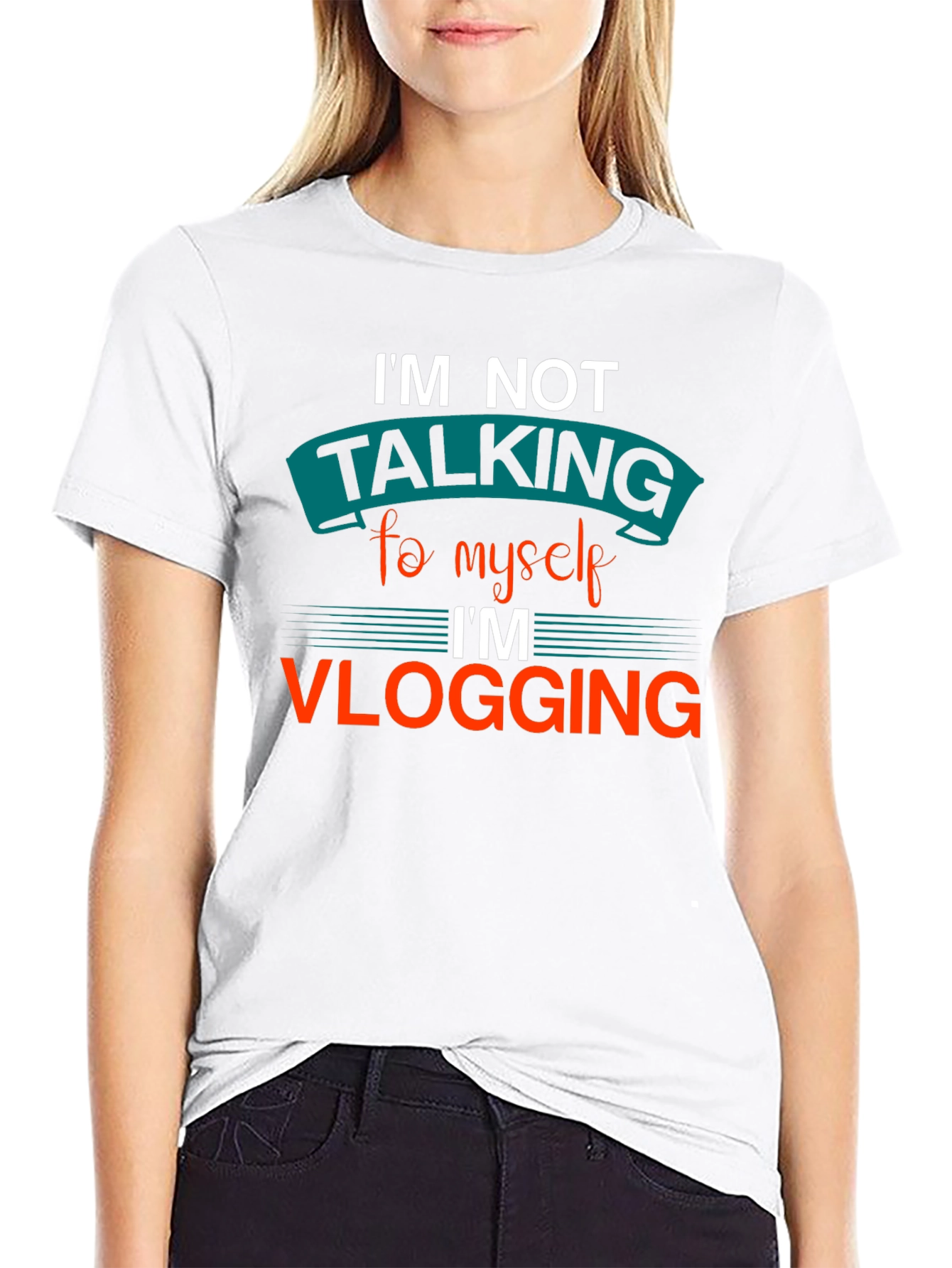 Im Not Talking to Myself Vlogging T-Shirt
