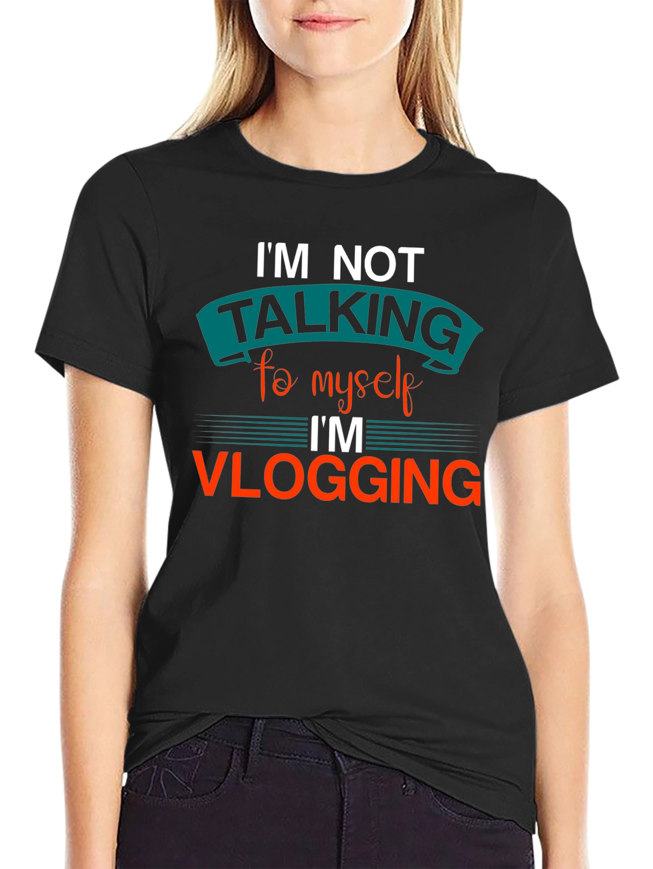 Im Not Talking to Myself Vlogging T-Shirt