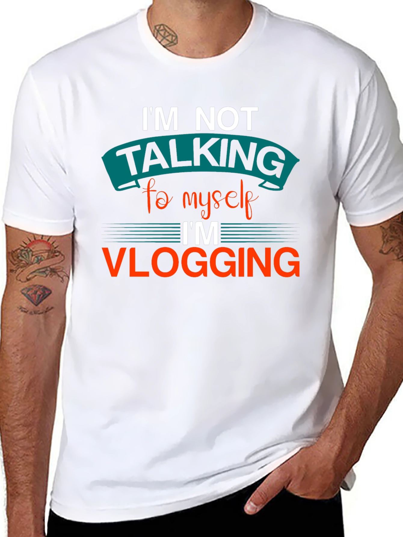 Im Not Talking to Myself Vlogging T-Shirt