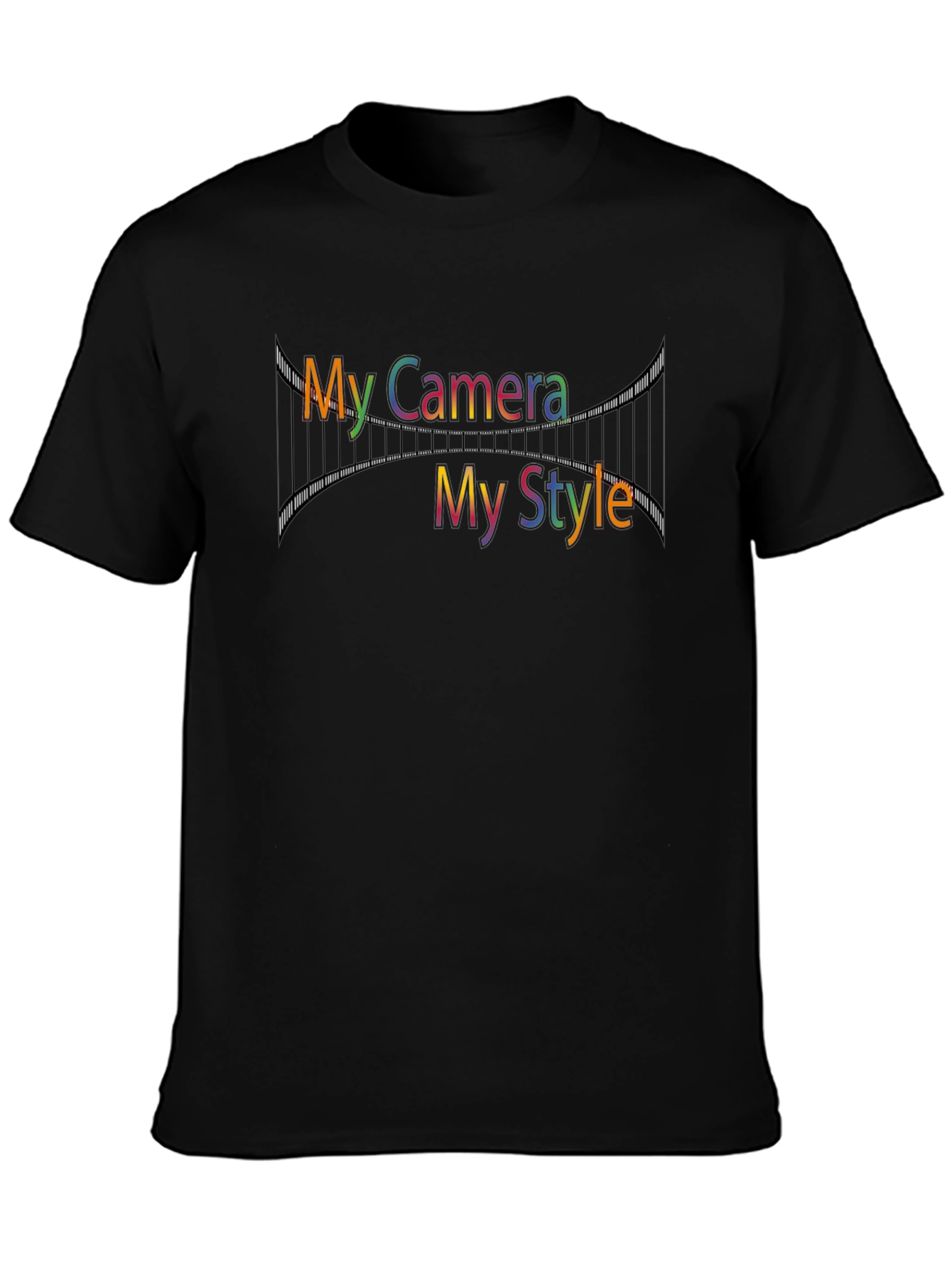 My Camera My Style Black Graphic Tee