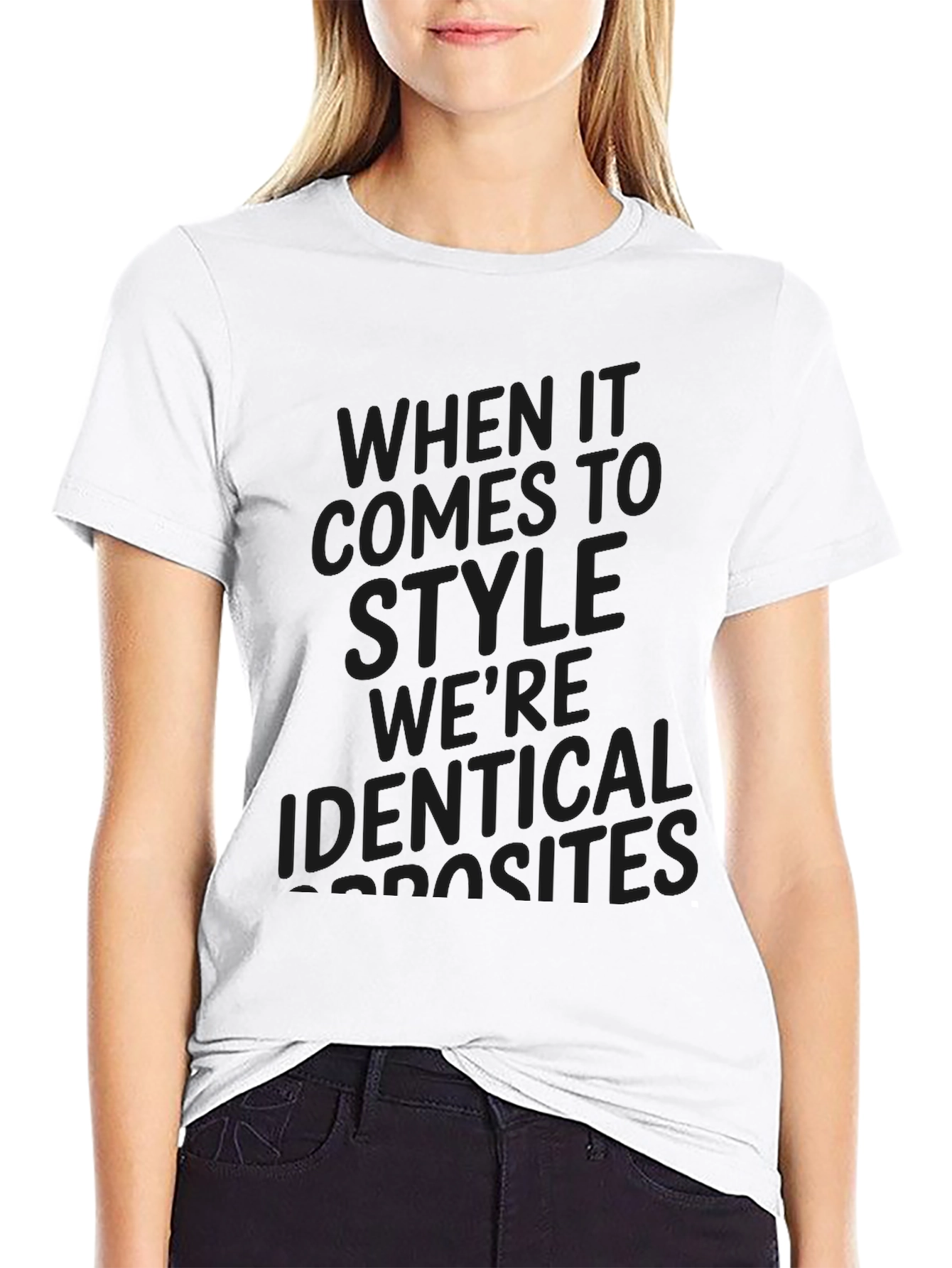 Stylish Black Graphic Tee - Identical Parasites Design