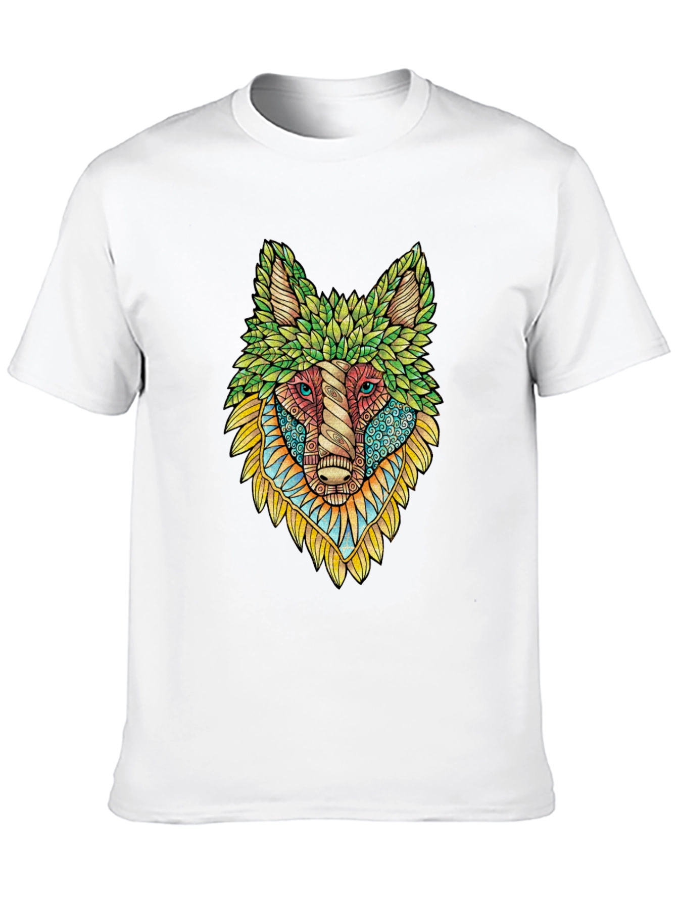 Wolf Art Graphic Tee - Unique Animal Design