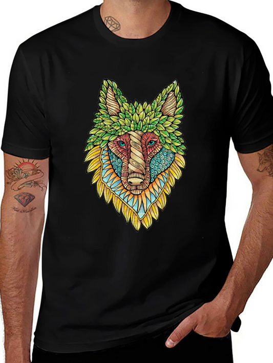 Wolf Art Graphic Tee - Unique Animal Design