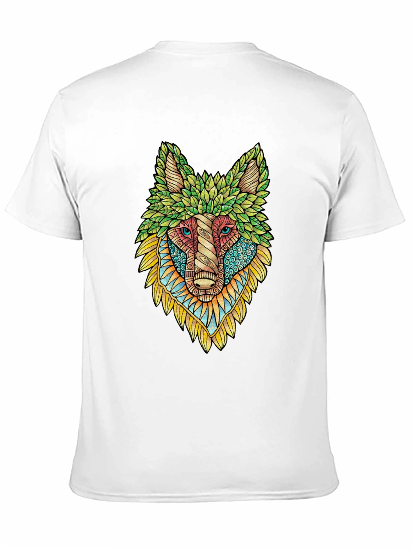 Wolf Art Graphic Tee - Unique Animal Design