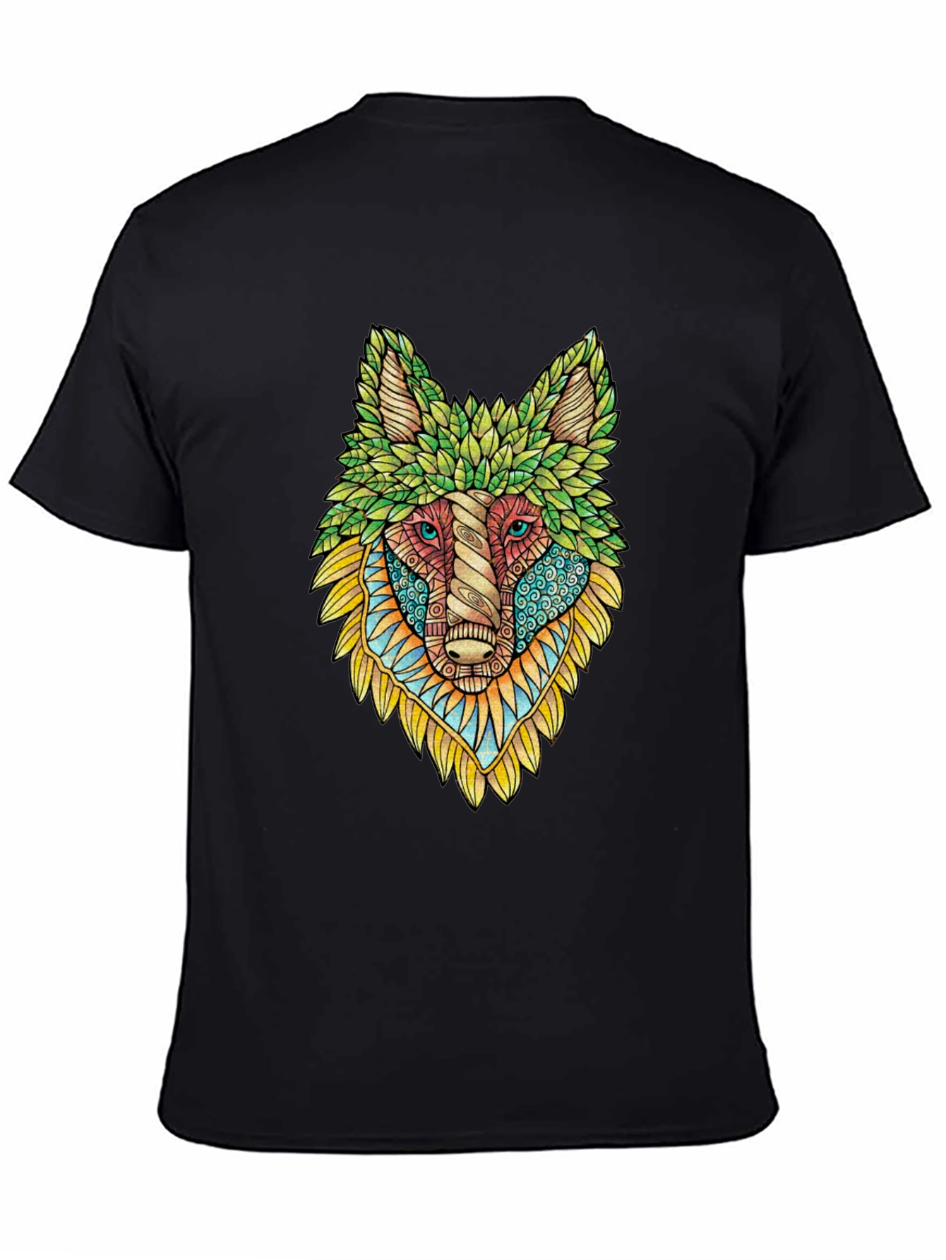 Wolf Art Graphic Tee - Unique Animal Design