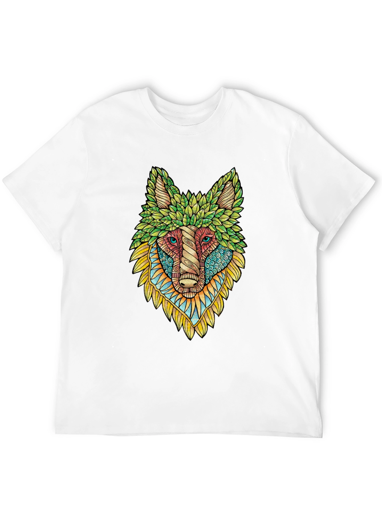 Wolf Art Graphic Tee - Unique Animal Design