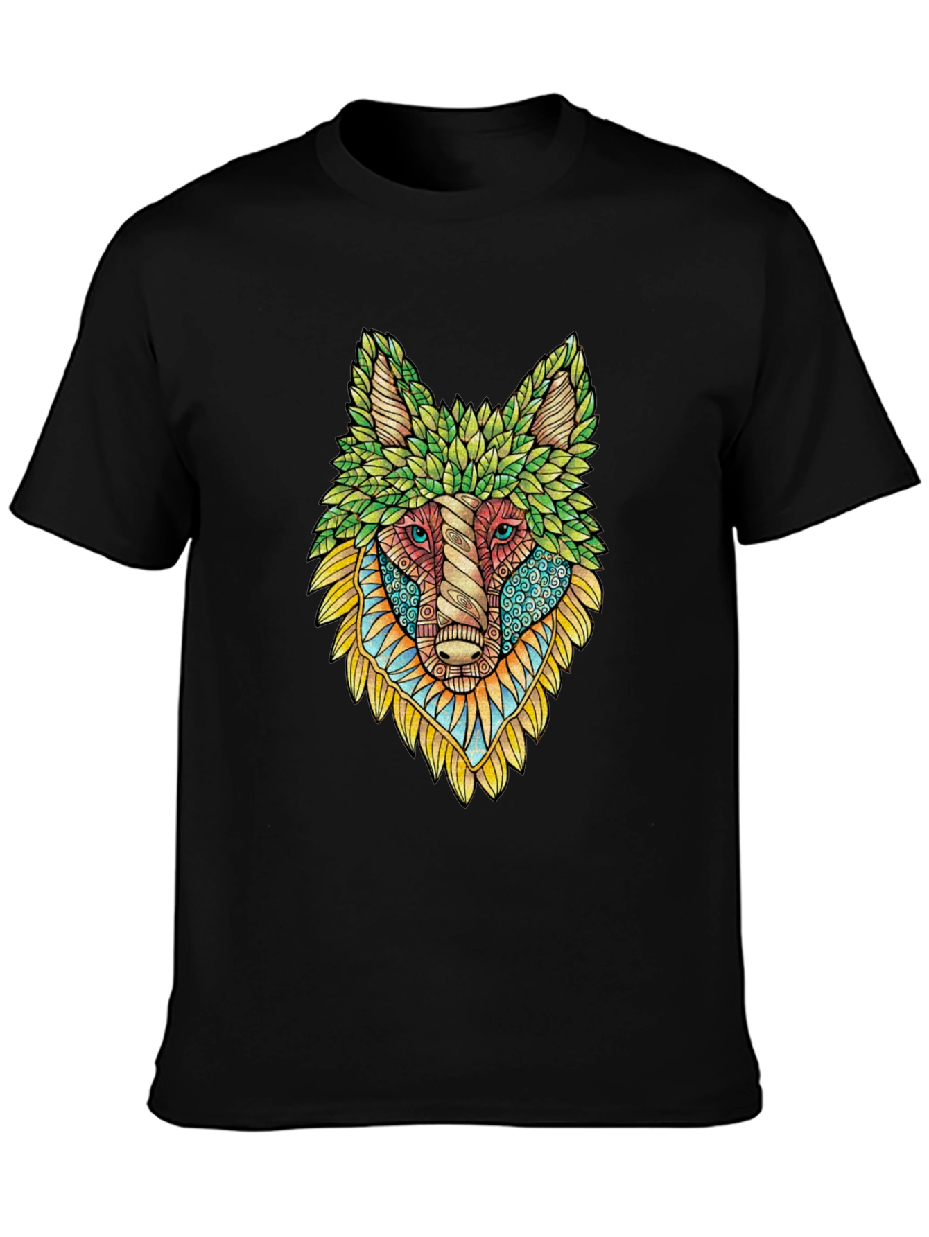 Wolf Art Graphic Tee - Unique Animal Design