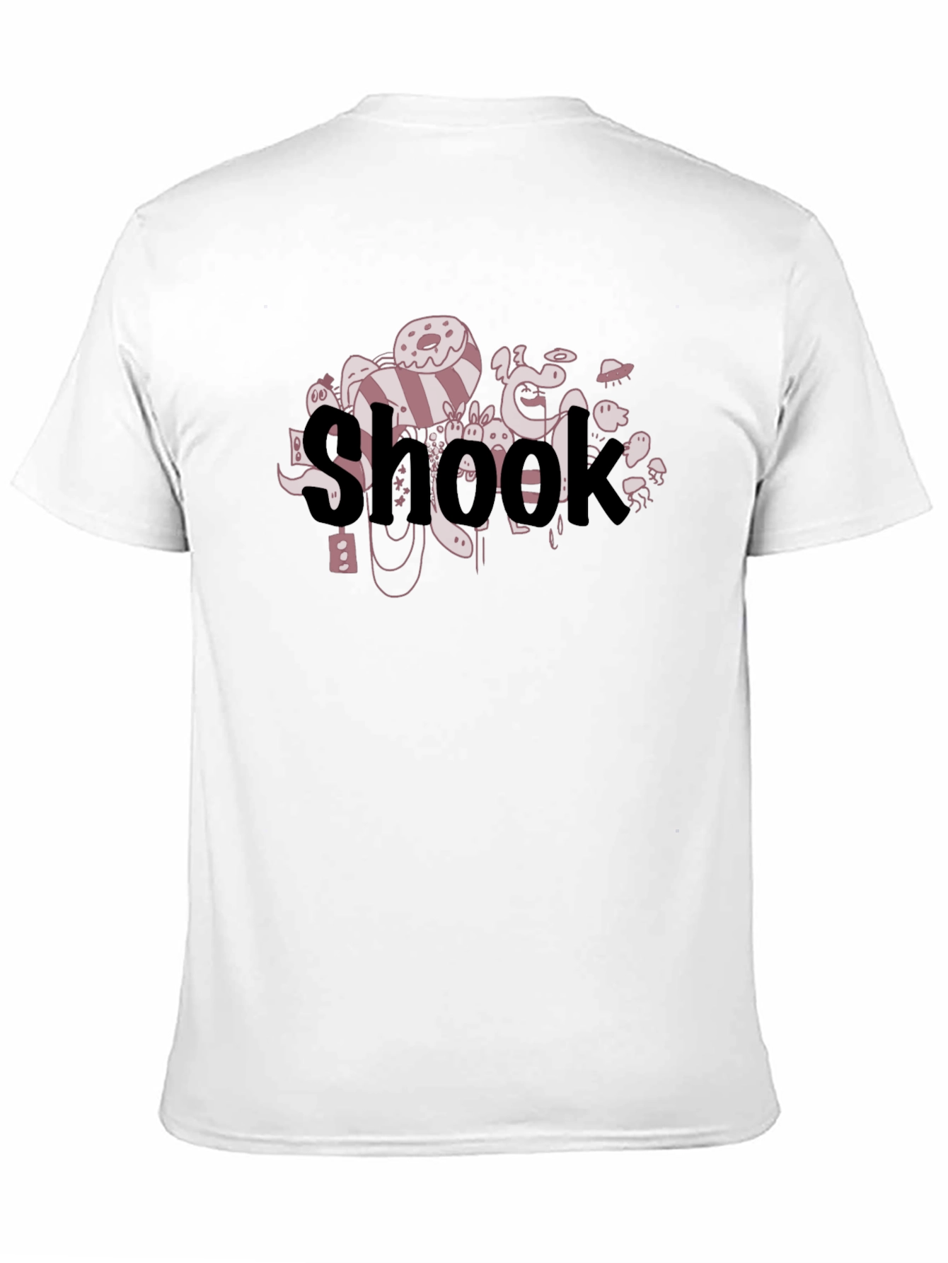 Shook Graphic Print Black Tee