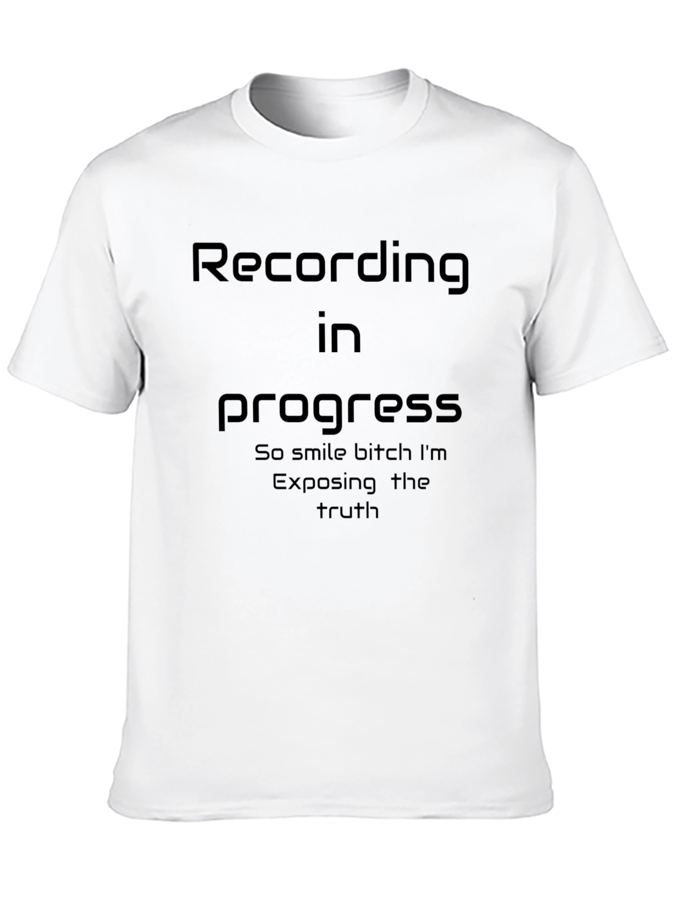 Recording In Progress Graphic T-Shirt