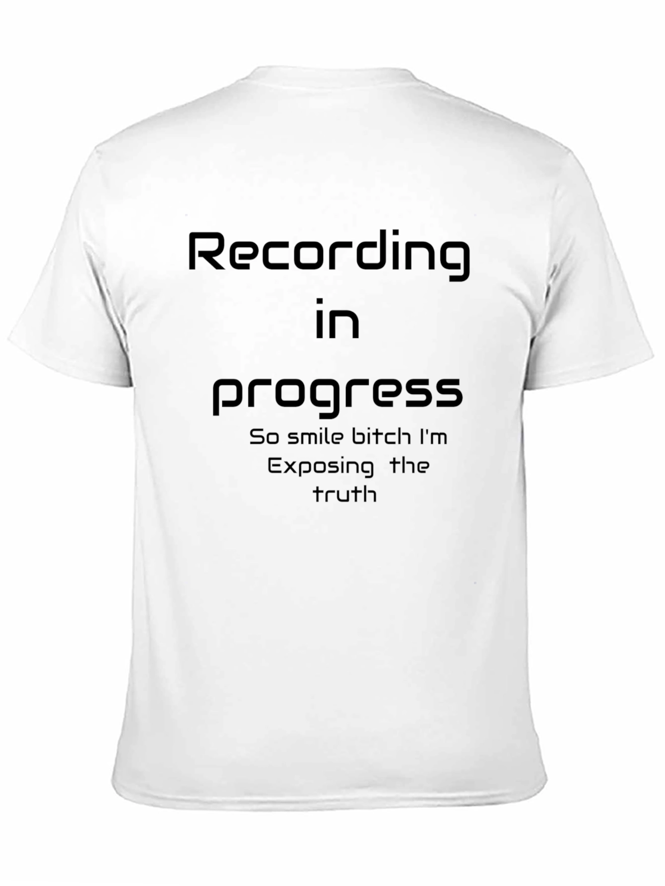 Recording In Progress Graphic T-Shirt