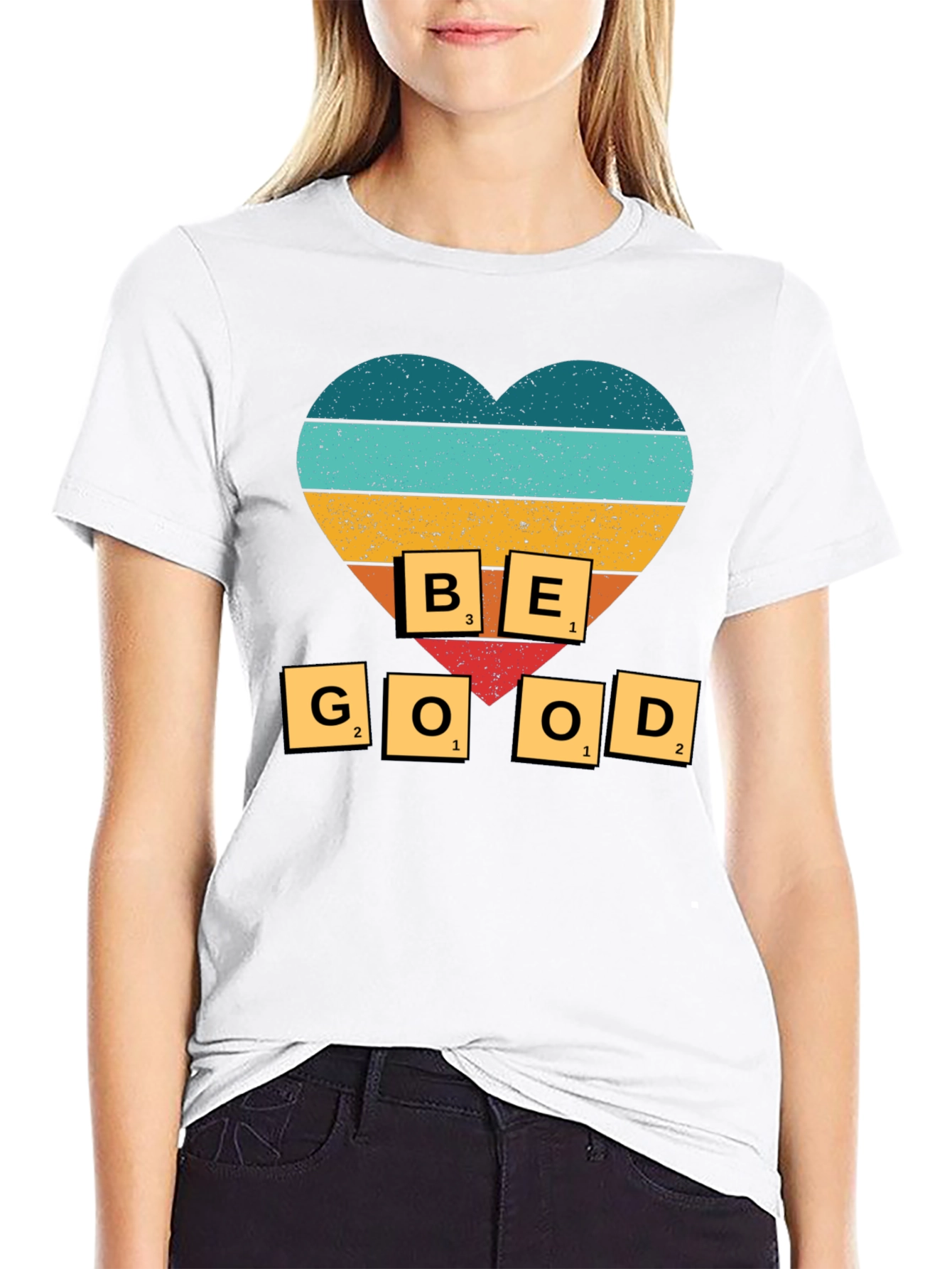 Be Good T-Shirt - Heart Design