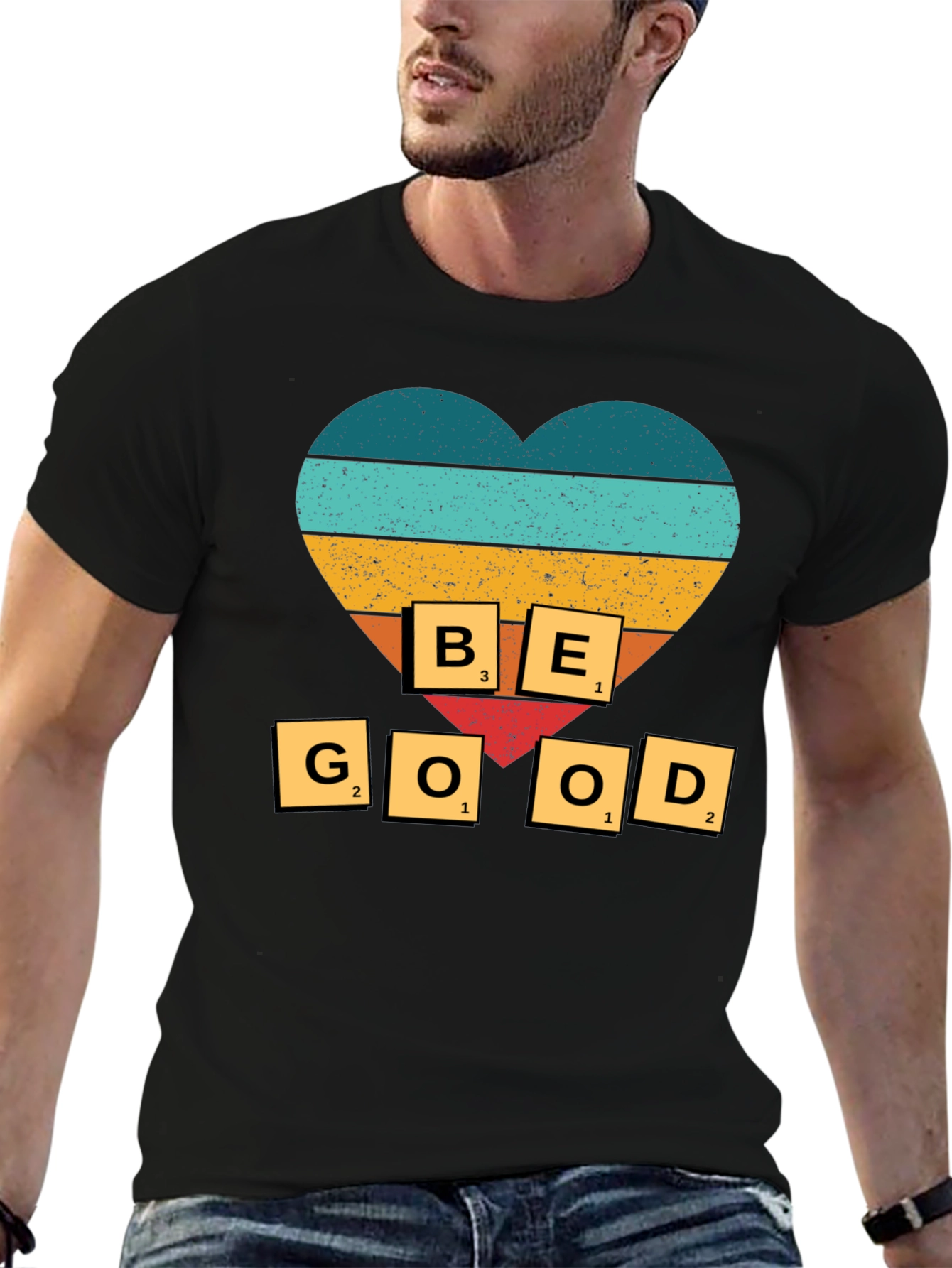 Be Good T-Shirt - Heart Design