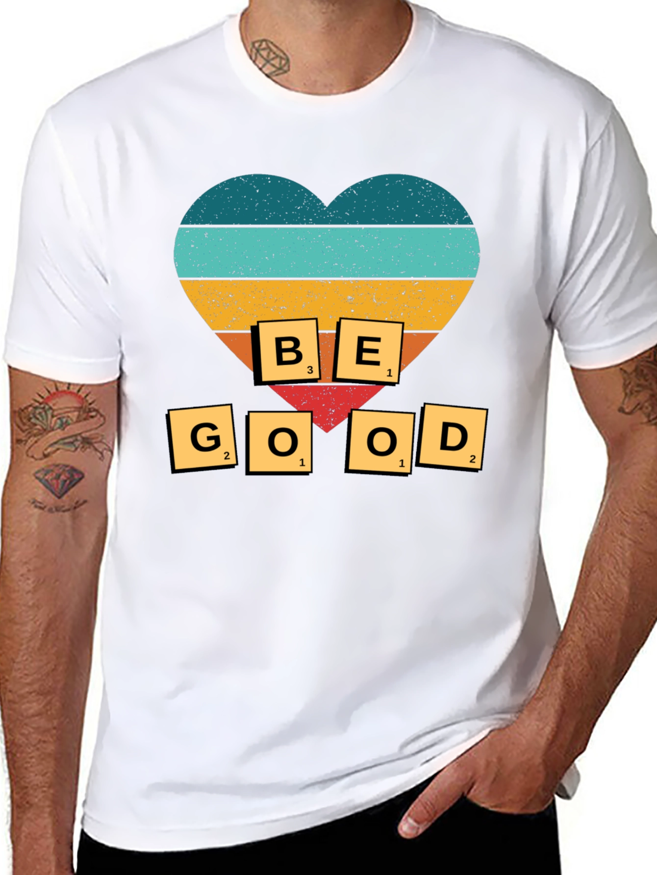 Be Good T-Shirt - Heart Design
