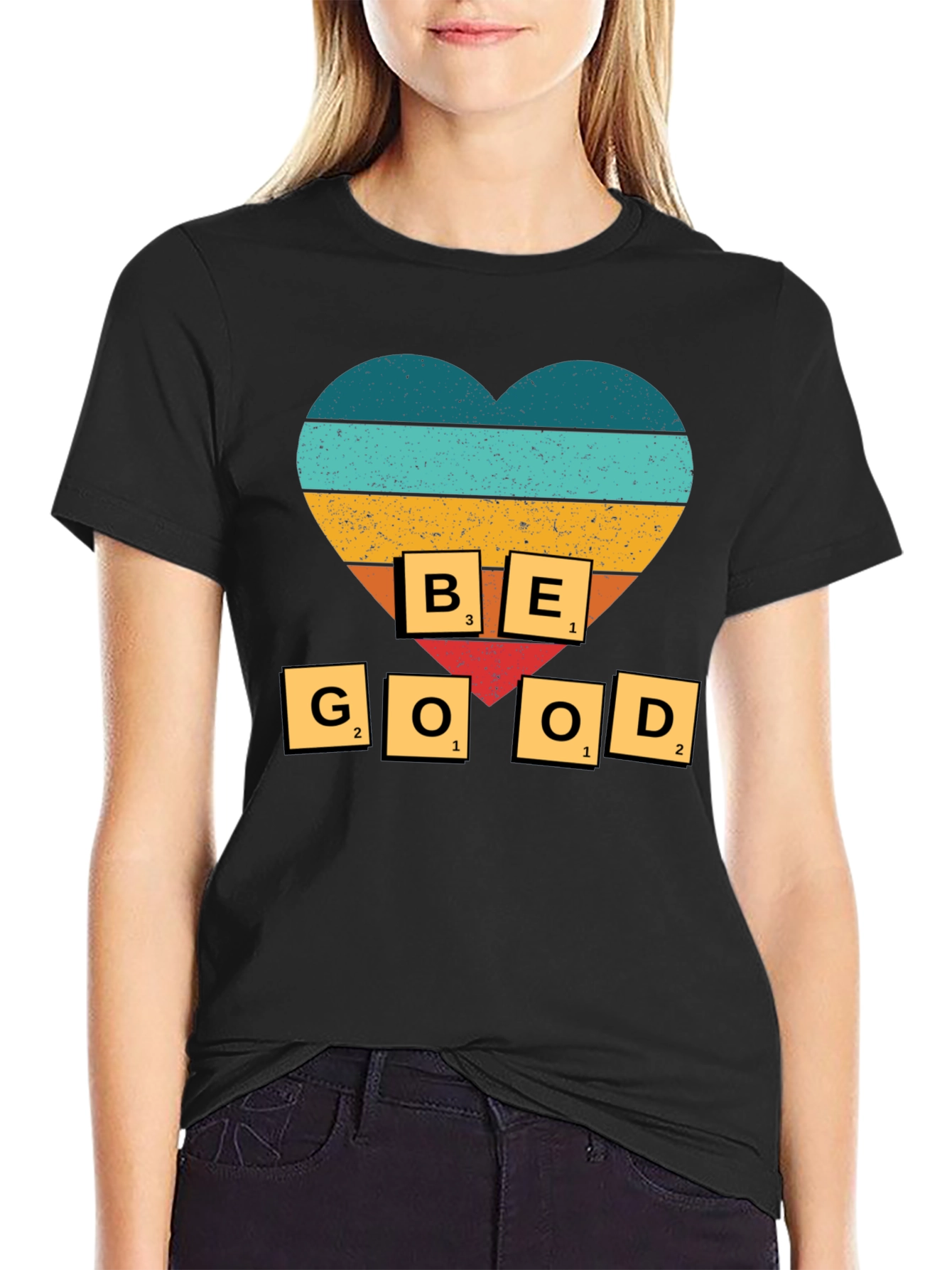 Be Good T-Shirt - Heart Design