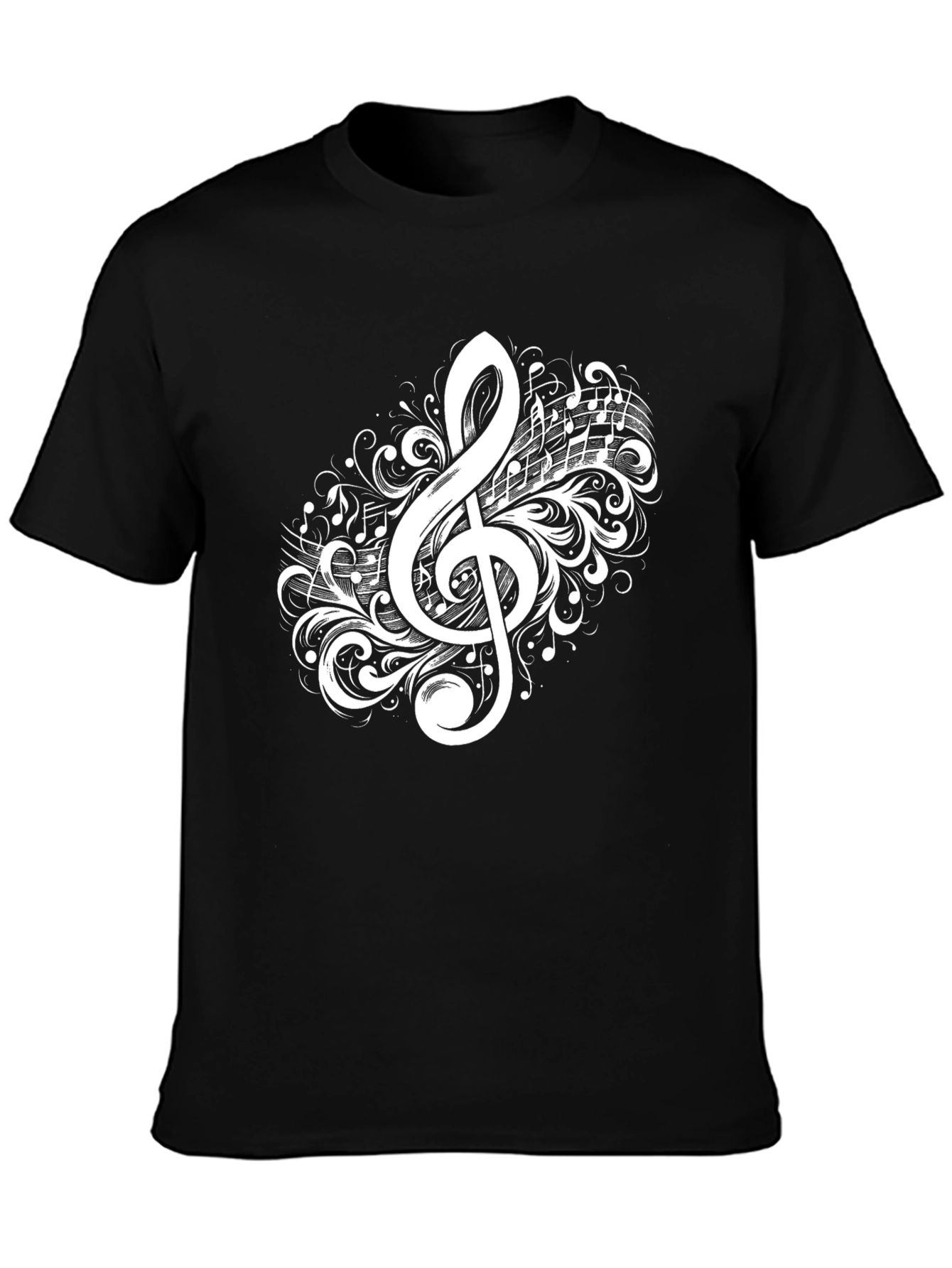 Music Lovers Treble Clef Graphic Tee