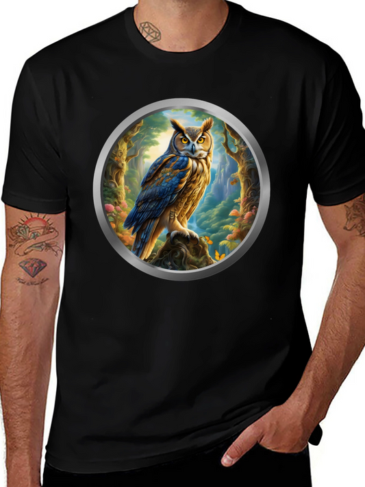 Owl Forest Portal Graphic Tee