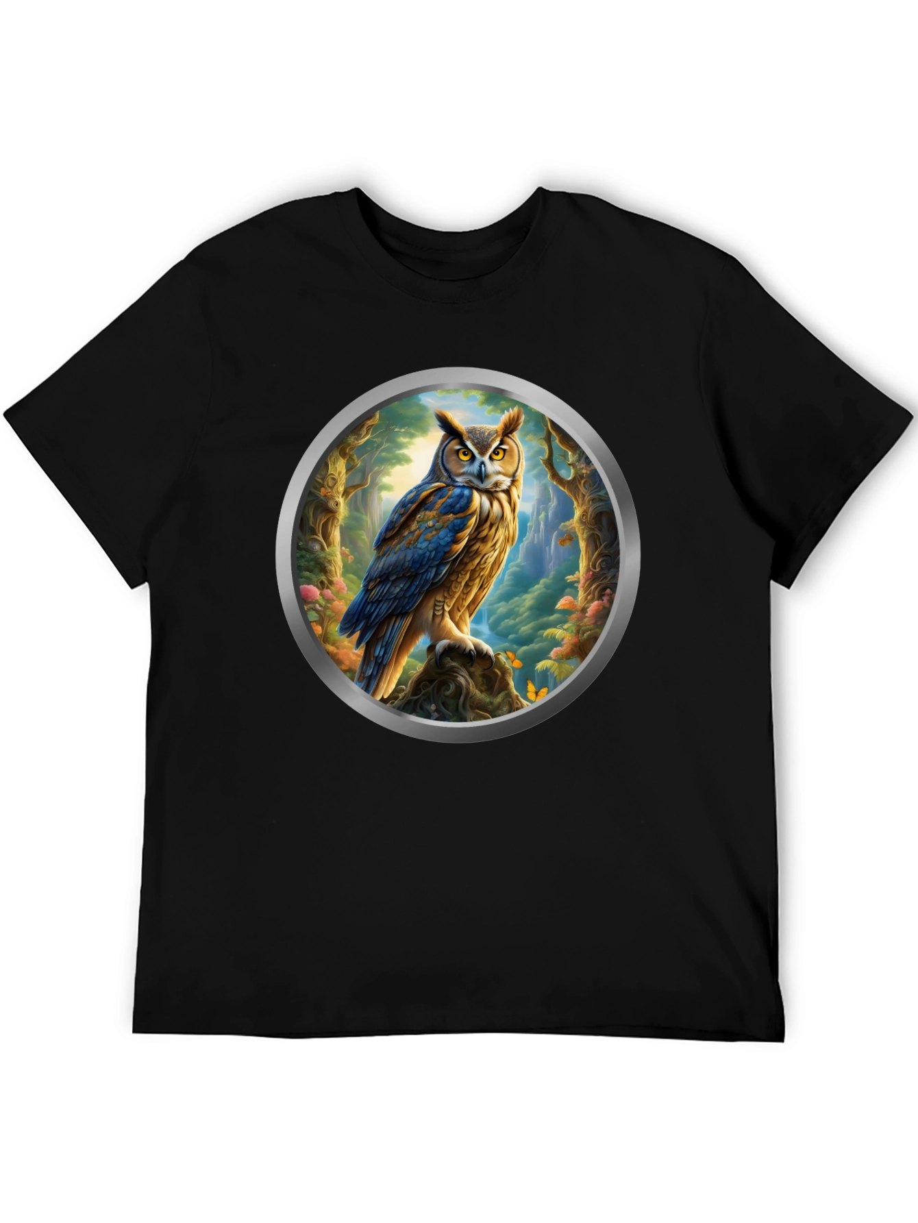 Owl Forest Portal Graphic Tee