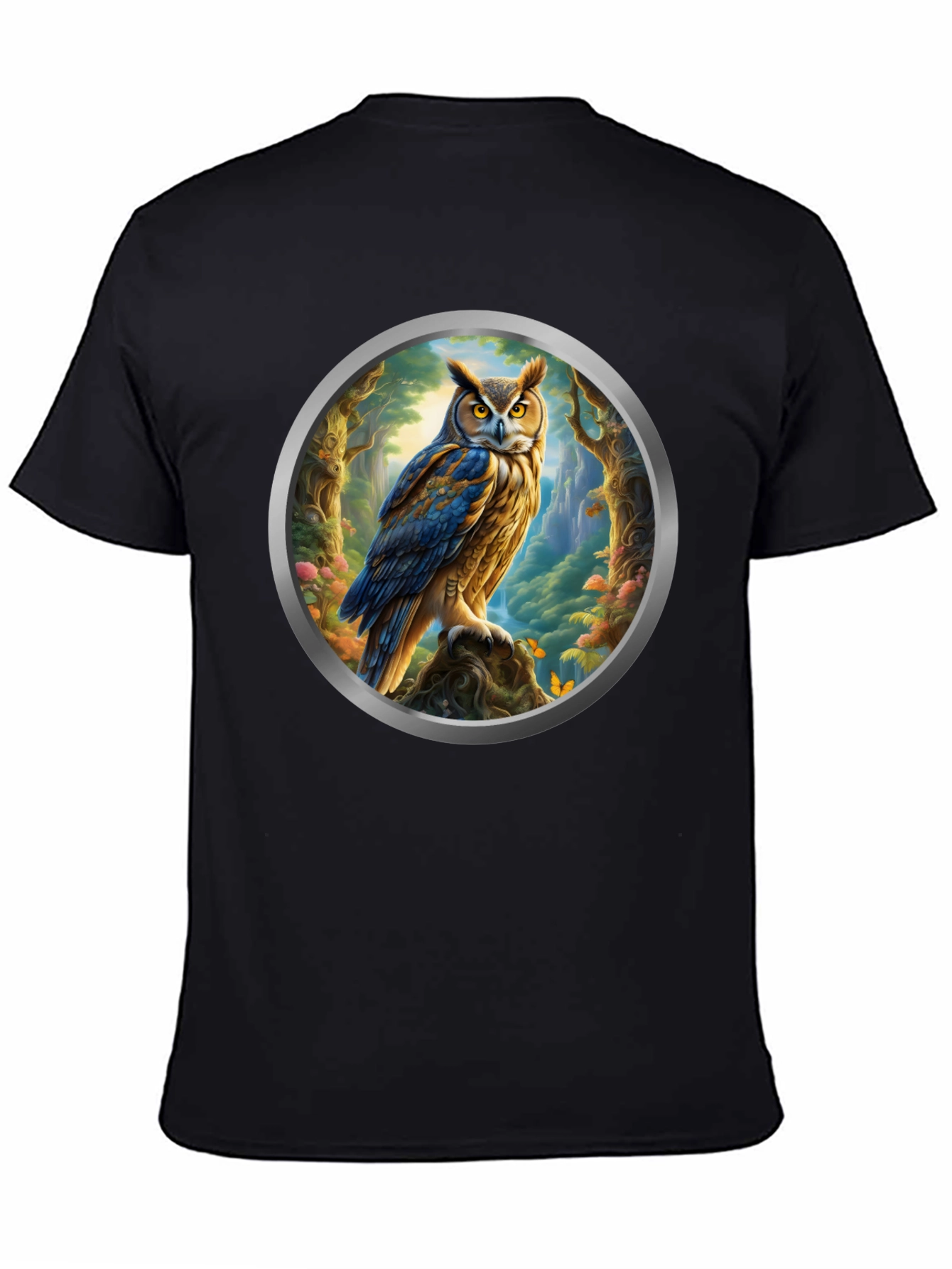 Owl Forest Portal Graphic Tee