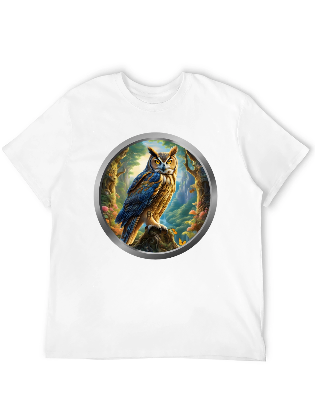 Owl Forest Portal Graphic Tee