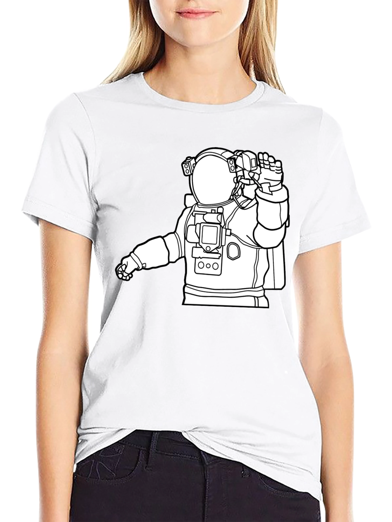 Astronaut Graphic Tee - Cool Space Design