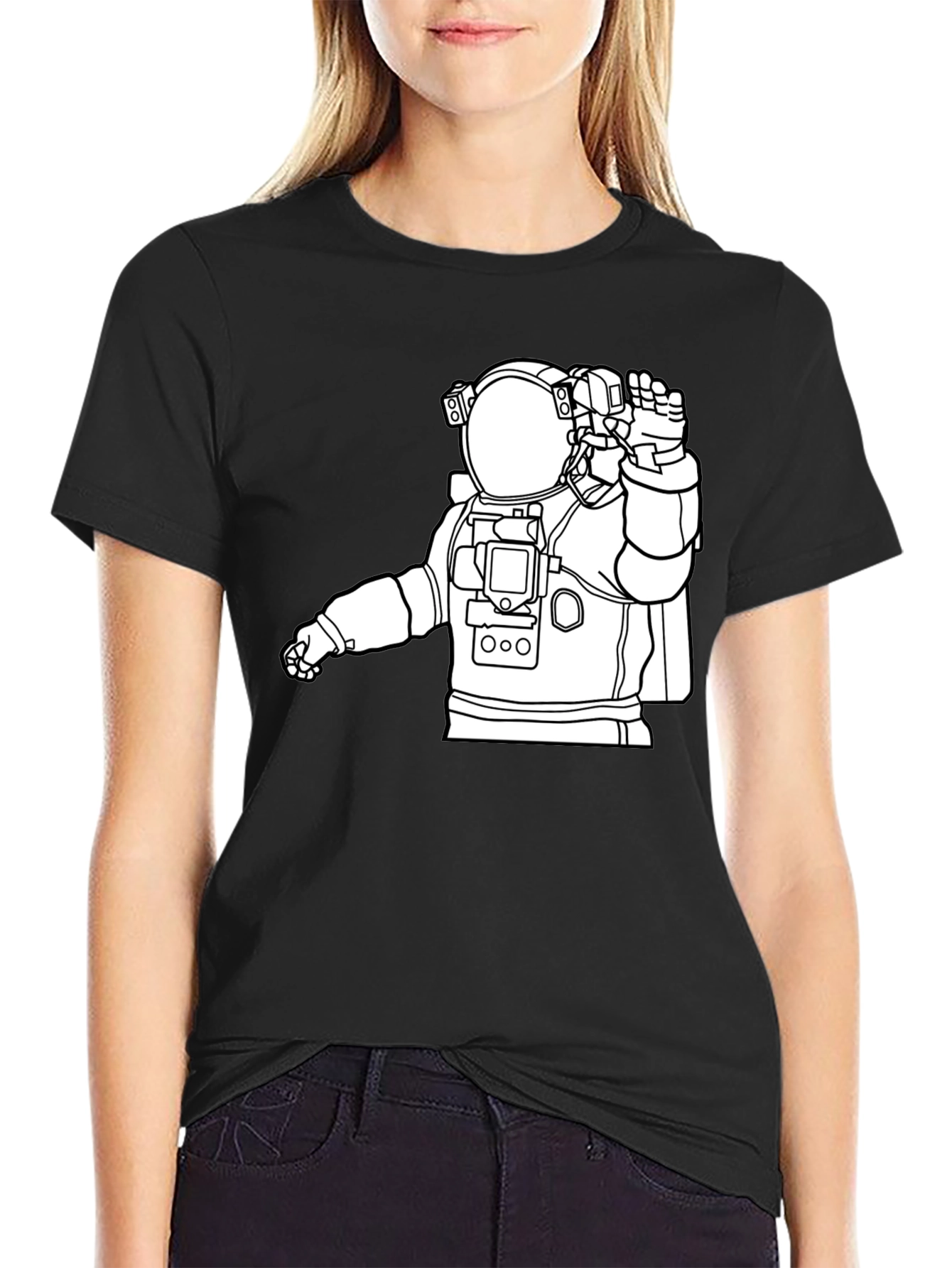Astronaut Graphic Tee - Cool Space Design