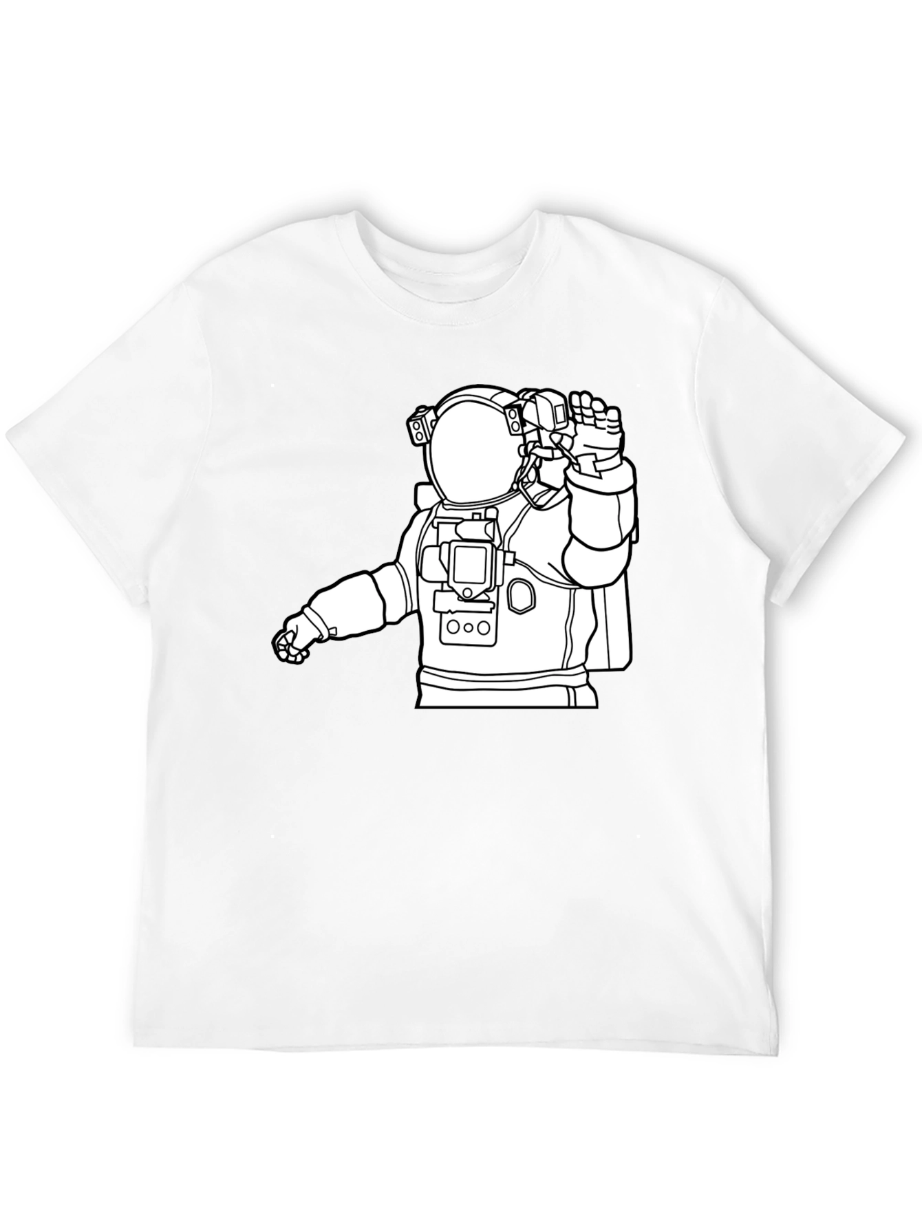 Astronaut Graphic Tee - Cool Space Design