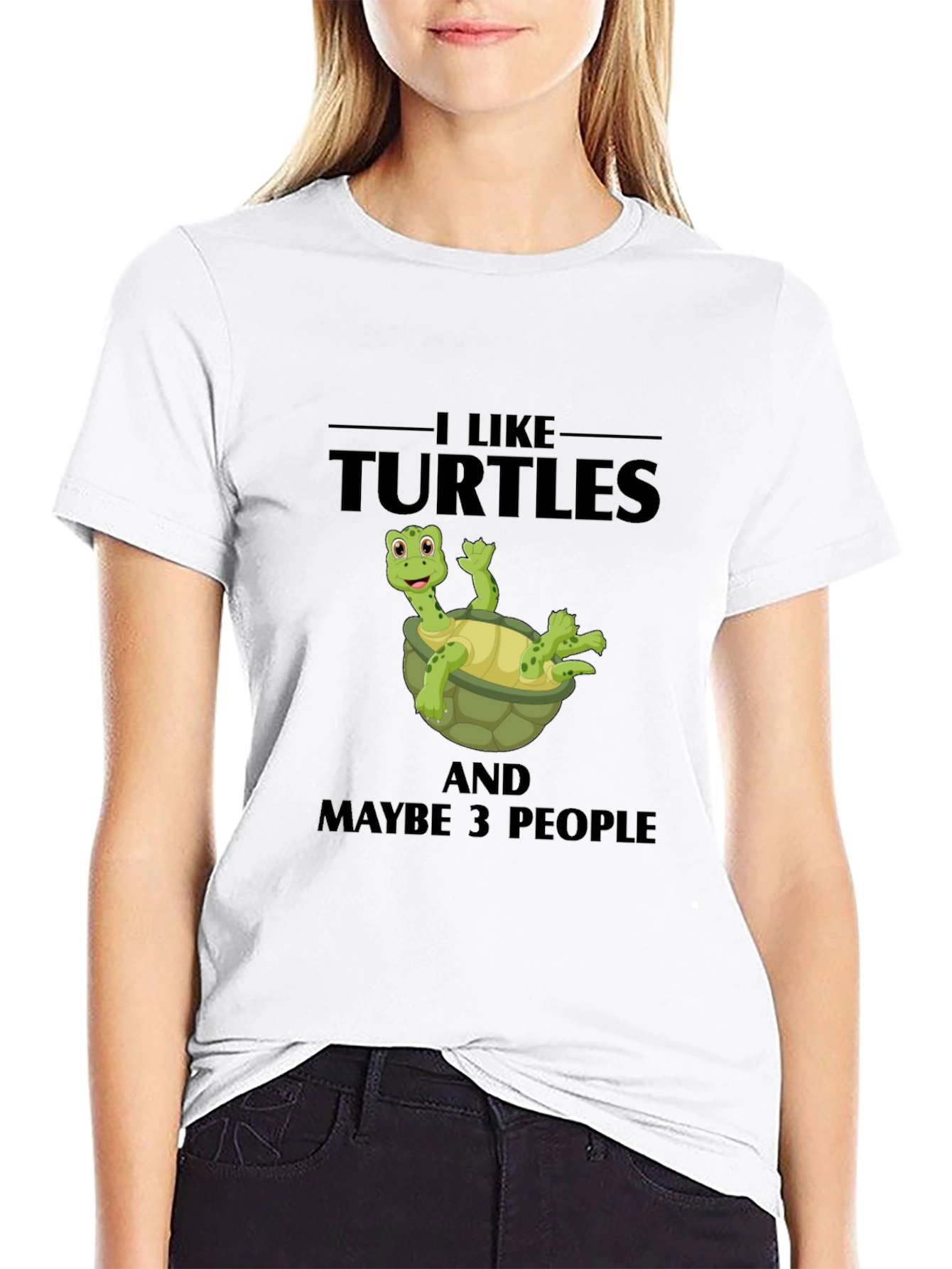 I Like Turtles Funny Graphic T-Shirt