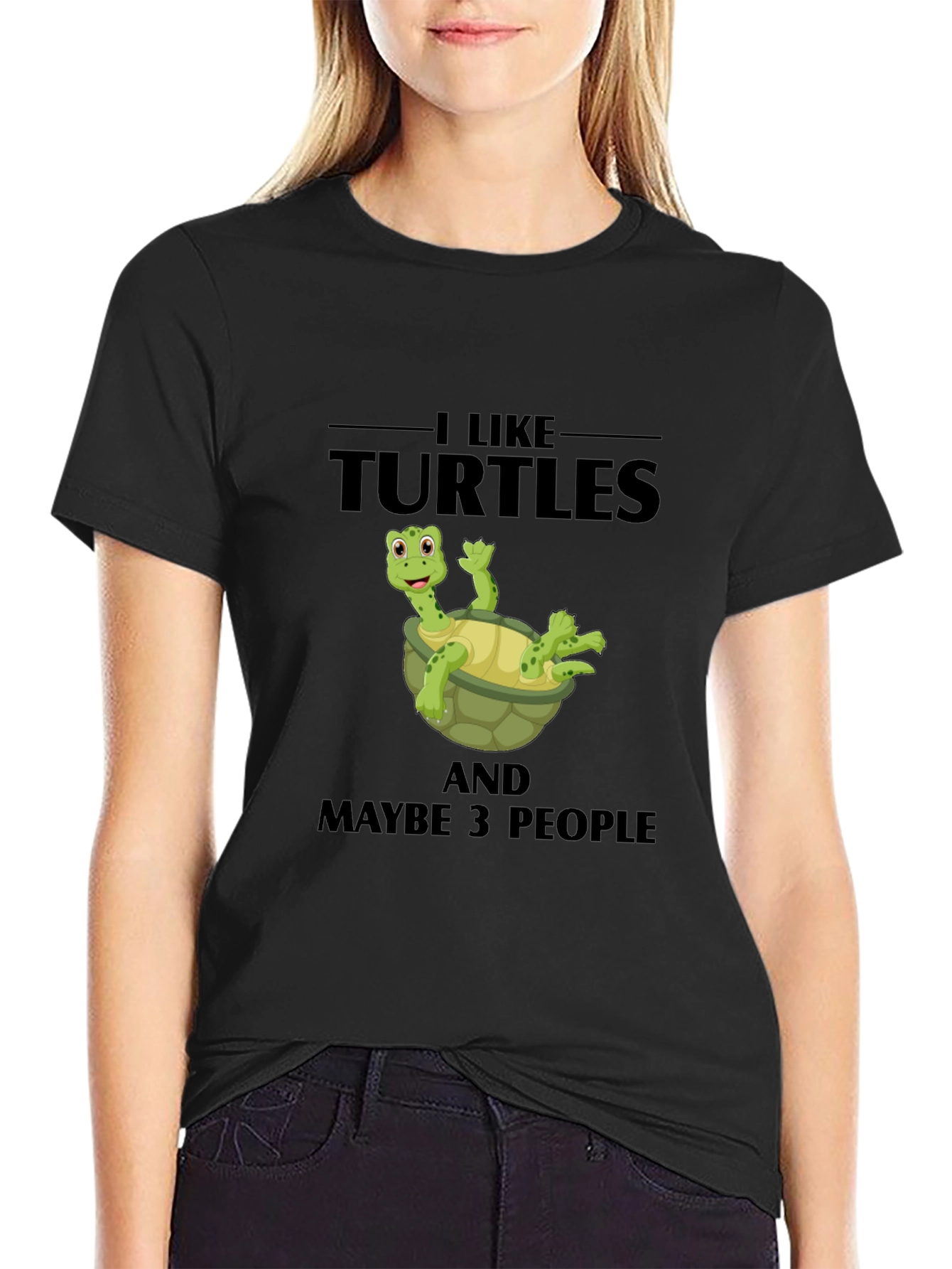 I Like Turtles Funny Graphic T-Shirt