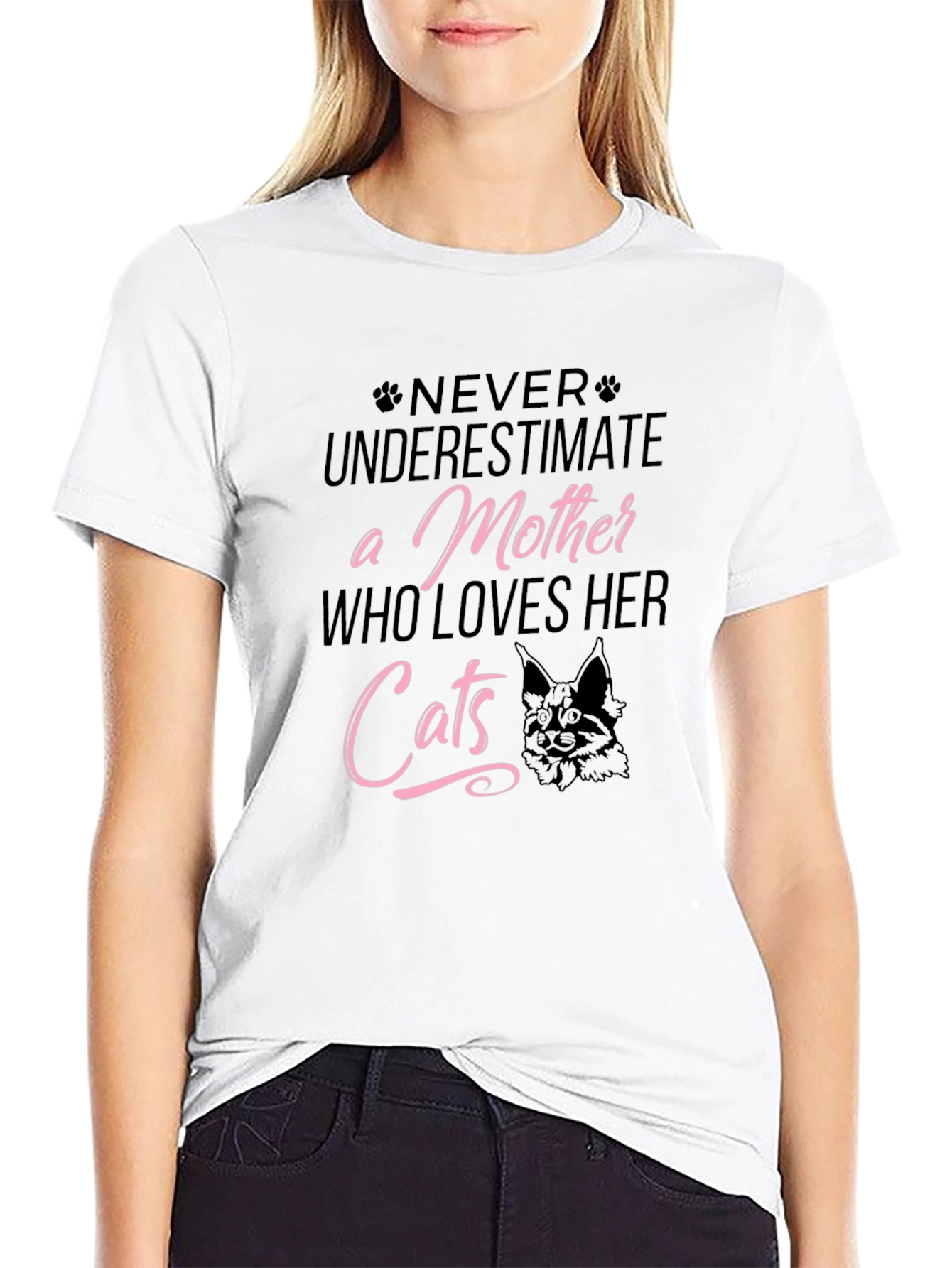 Never Underestimate a Mother Who Loves Her Cats T-Shirt