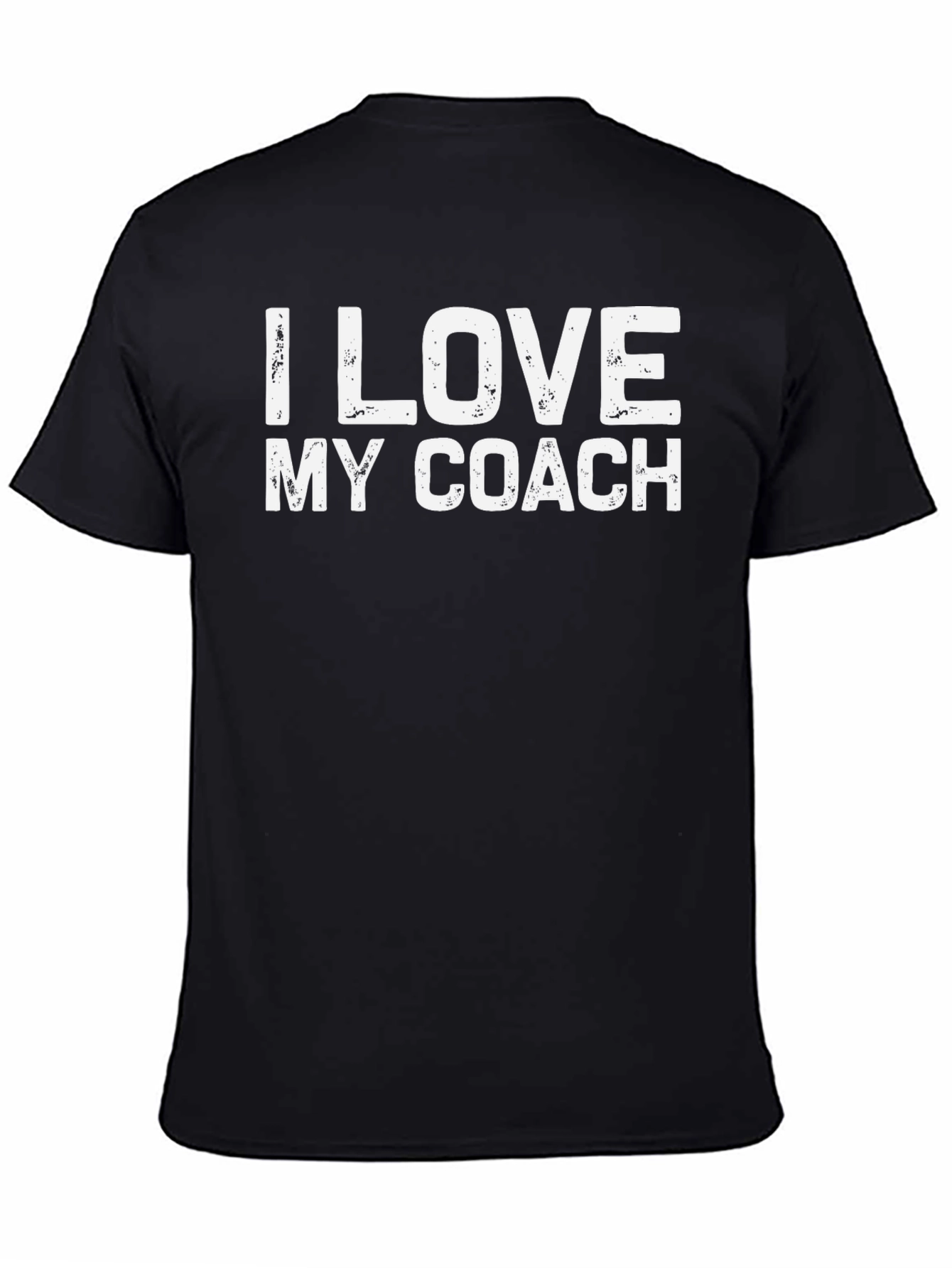 I Love My Coach Black T-Shirt