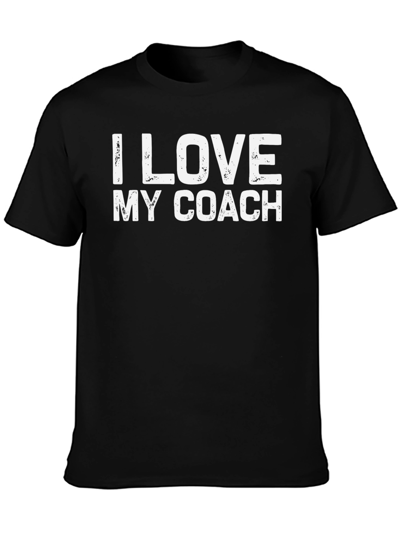 I Love My Coach Black T-Shirt